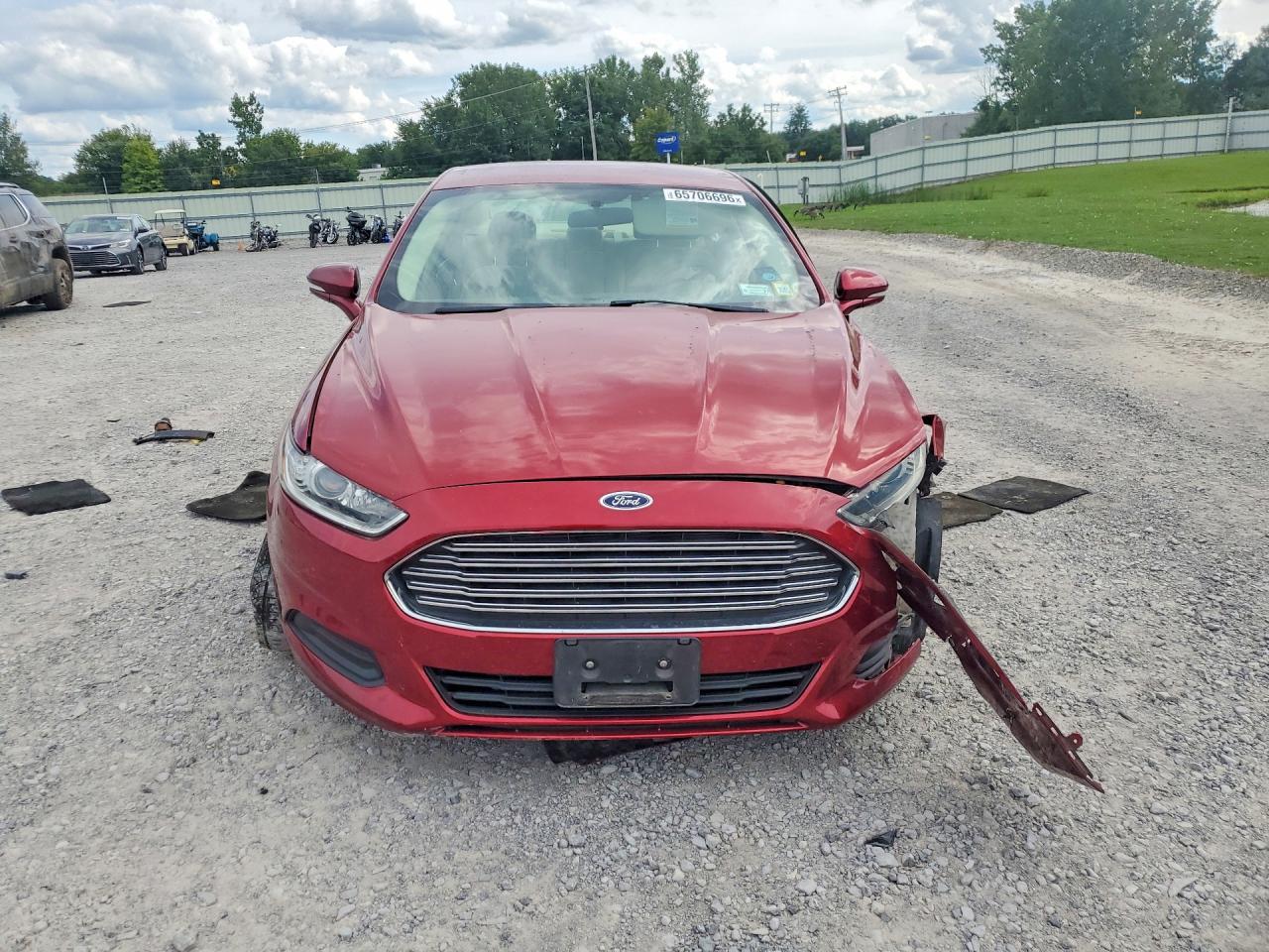 2014 Ford Fusion Se Hybrid Красный vin: 3FA6P0LU5ER174793
