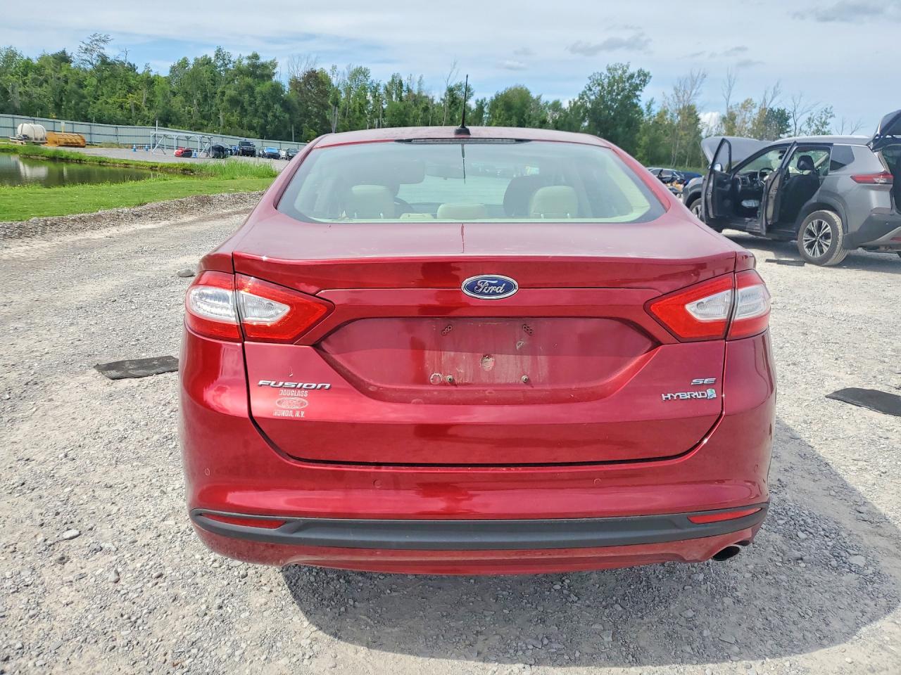 2014 Ford Fusion Se Hybrid Красный vin: 3FA6P0LU5ER174793