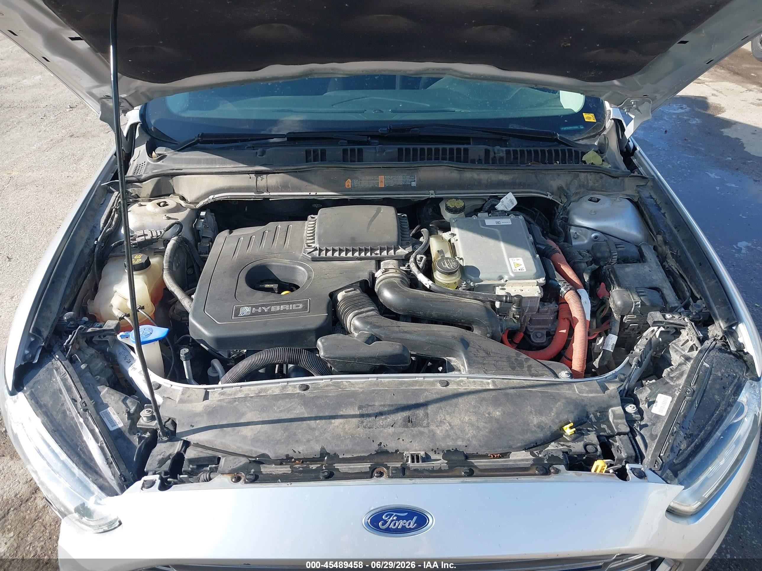 2014 Ford Fusion Hybrid Se Silver vin: 3FA6P0LU5ER193957