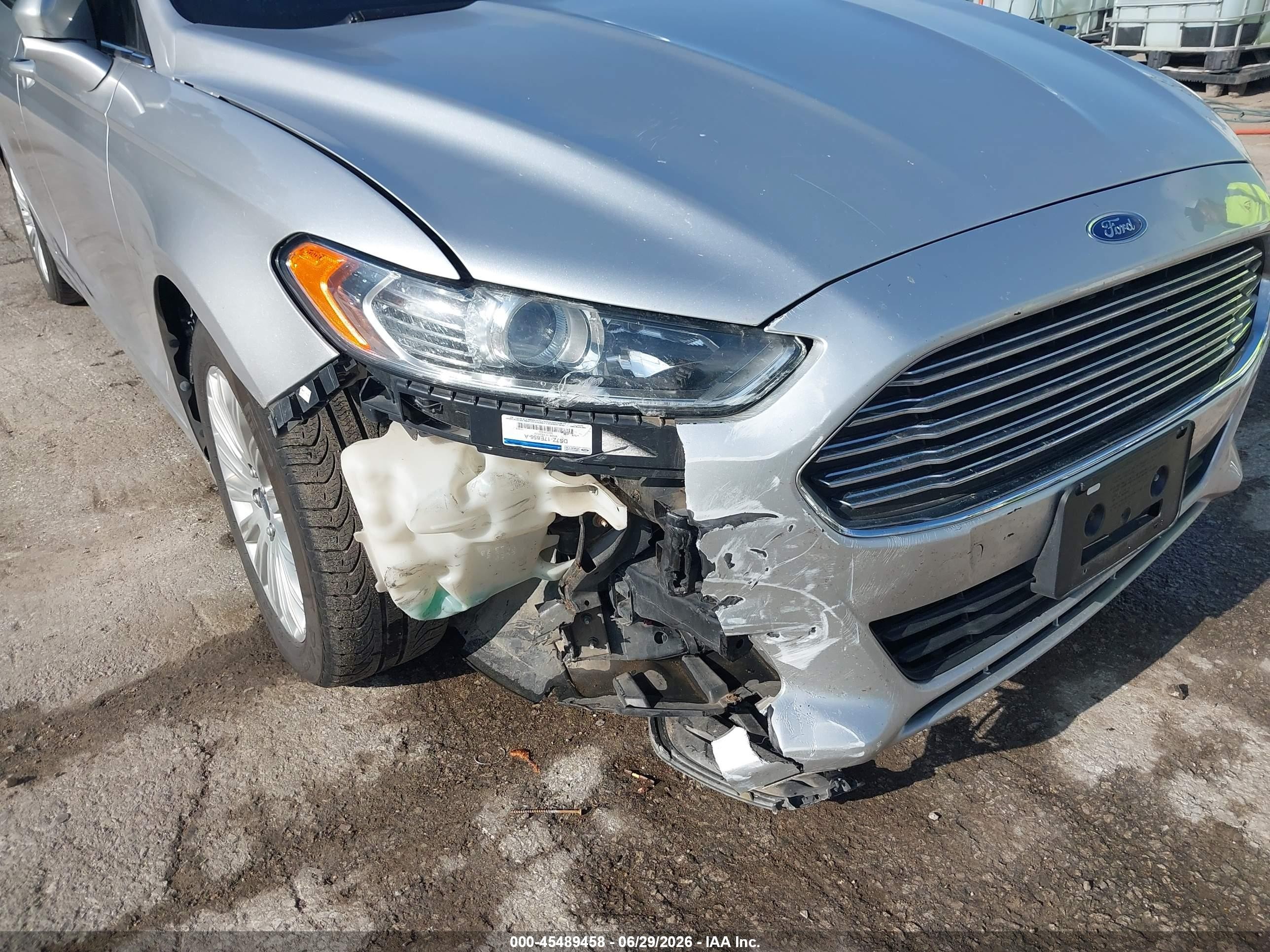 2014 Ford Fusion Hybrid Se Silver vin: 3FA6P0LU5ER193957
