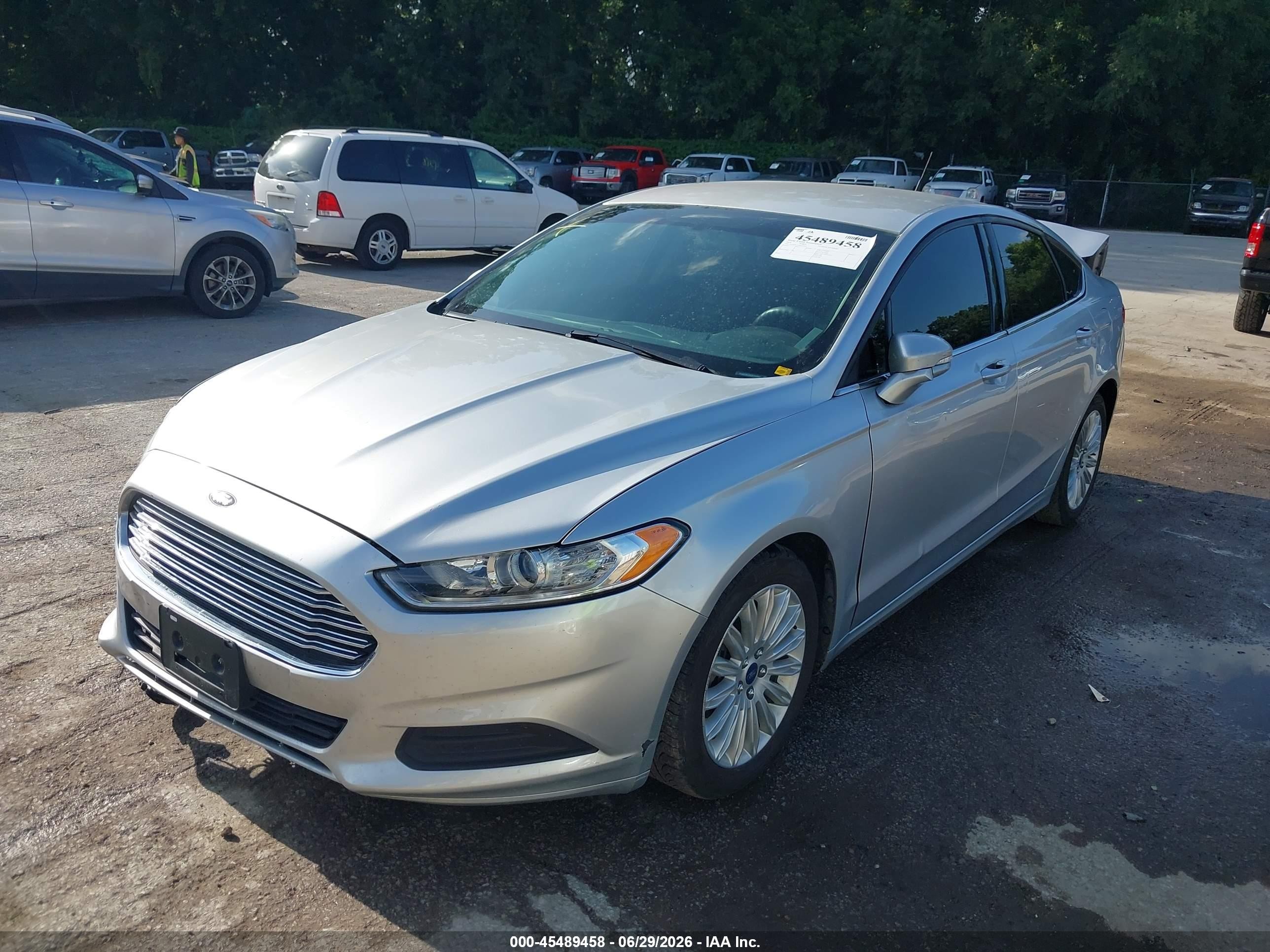 2014 Ford Fusion Hybrid Se Silver vin: 3FA6P0LU5ER193957