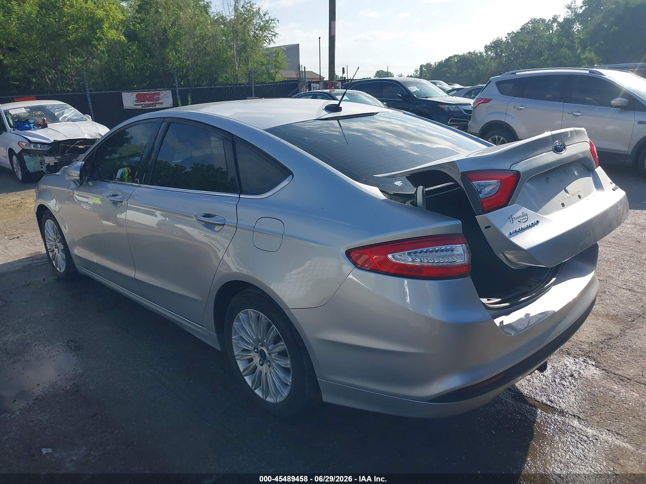 2014 Ford Fusion Hybrid Se Silver vin: 3FA6P0LU5ER193957