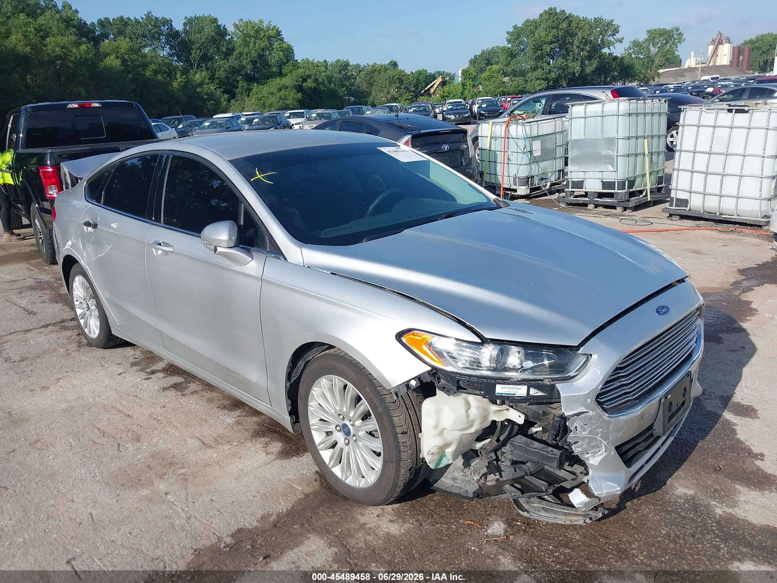 2014 Ford Fusion Hybrid Se Silver vin: 3FA6P0LU5ER193957