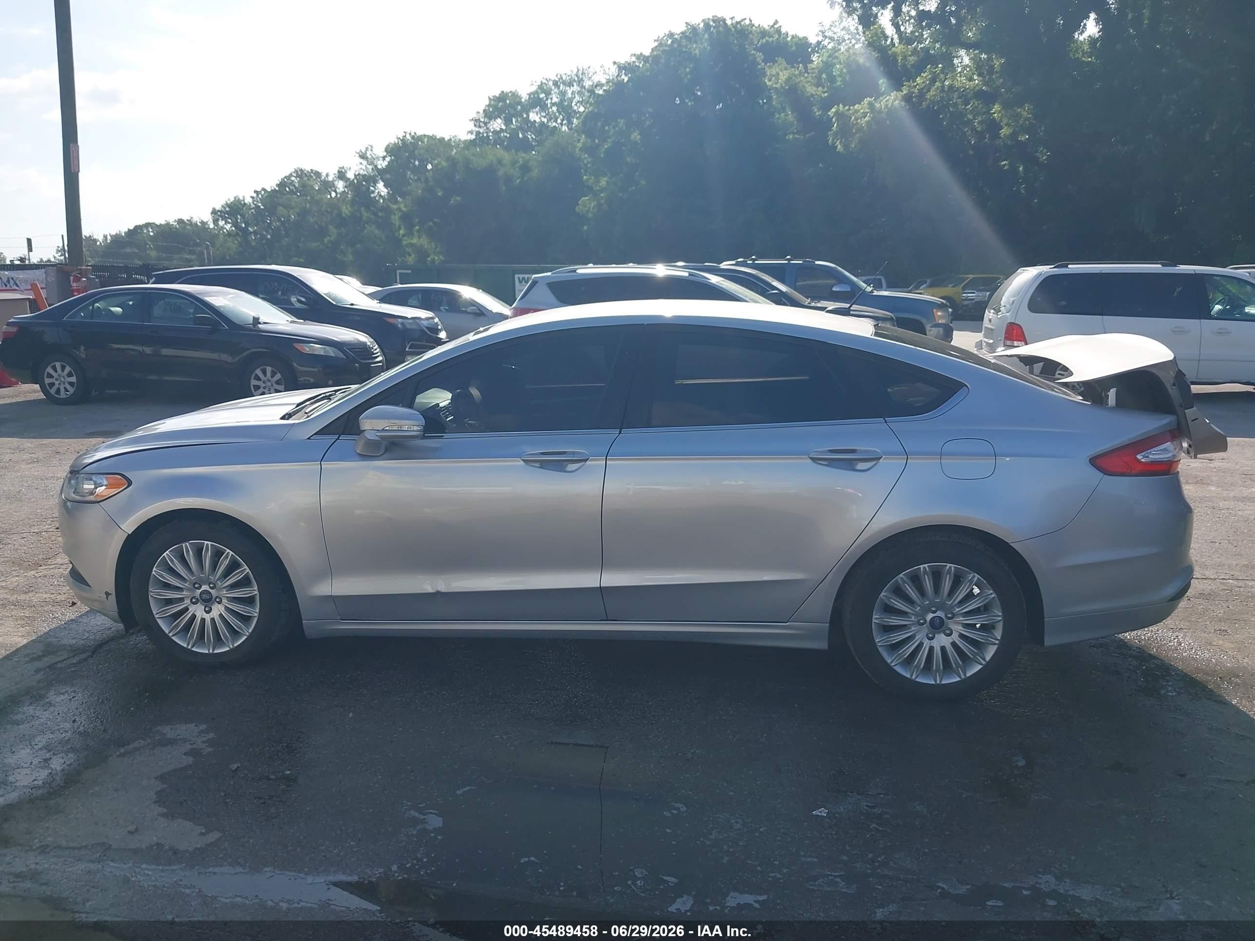 2014 Ford Fusion Hybrid Se Silver vin: 3FA6P0LU5ER193957