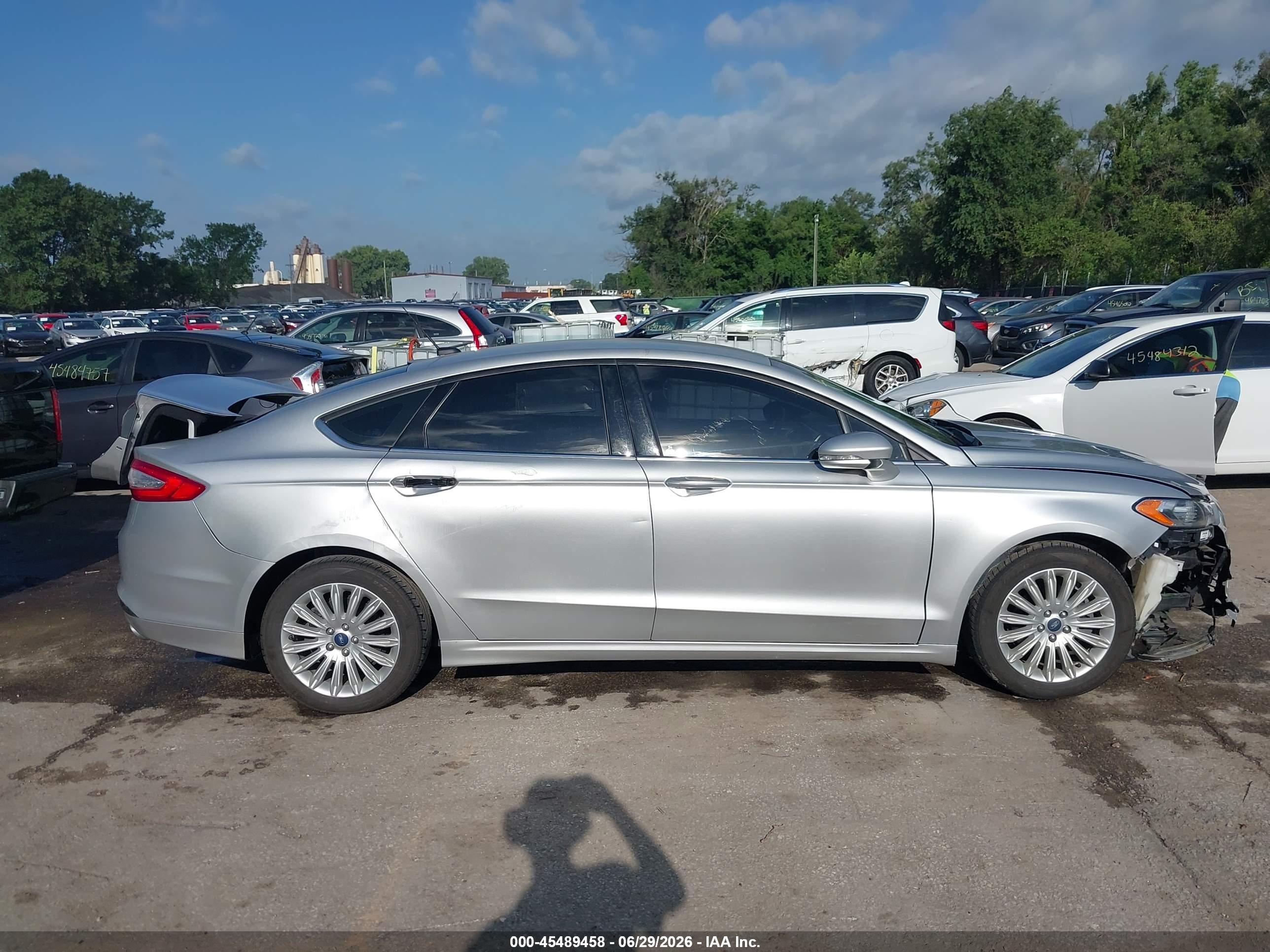 2014 Ford Fusion Hybrid Se Silver vin: 3FA6P0LU5ER193957