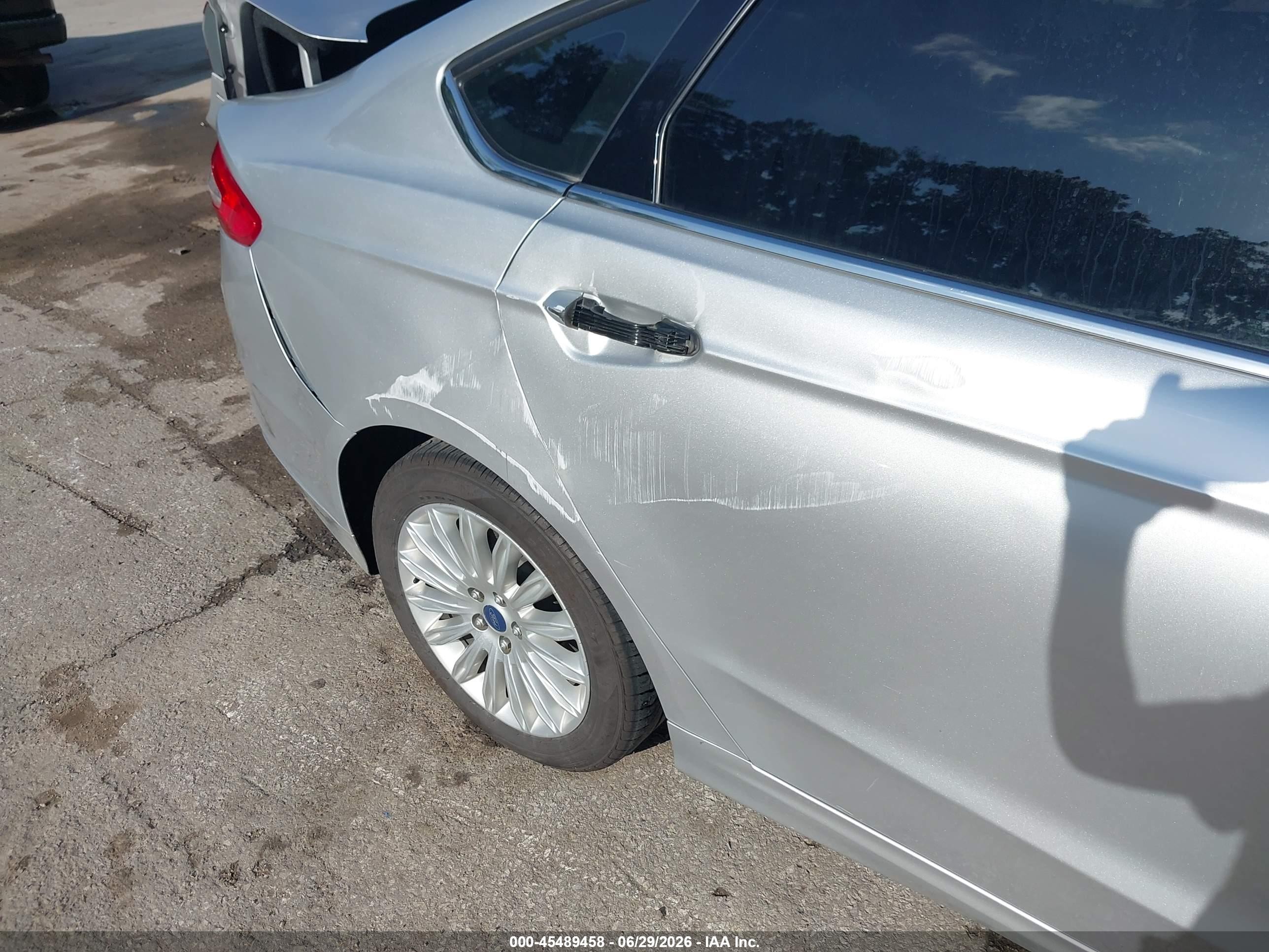 2014 Ford Fusion Hybrid Se Silver vin: 3FA6P0LU5ER193957