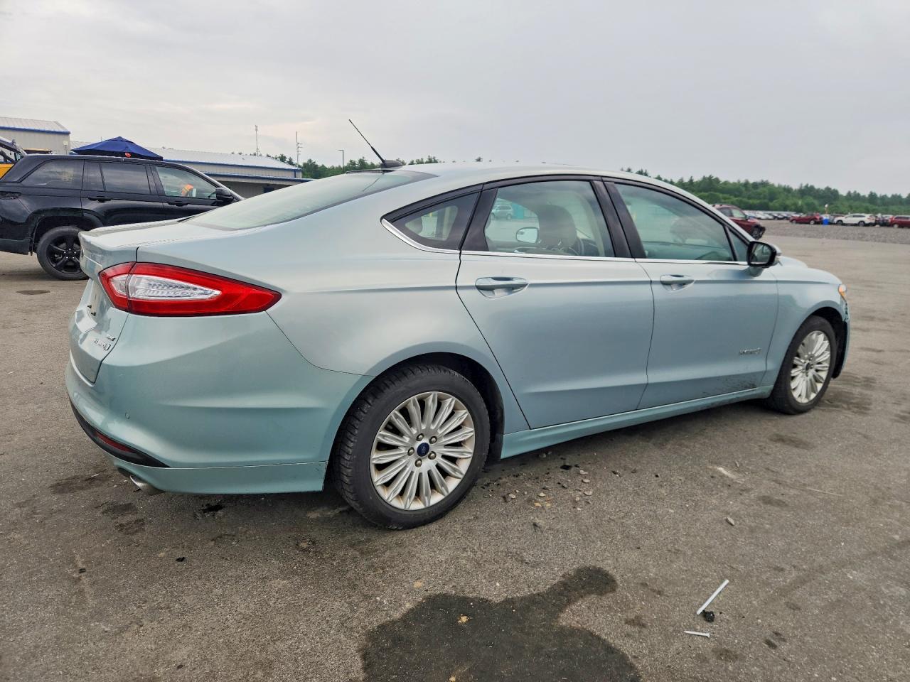 2014 Ford Fusion Se Hybrid Синий vin: 3FA6P0LU5ER288146