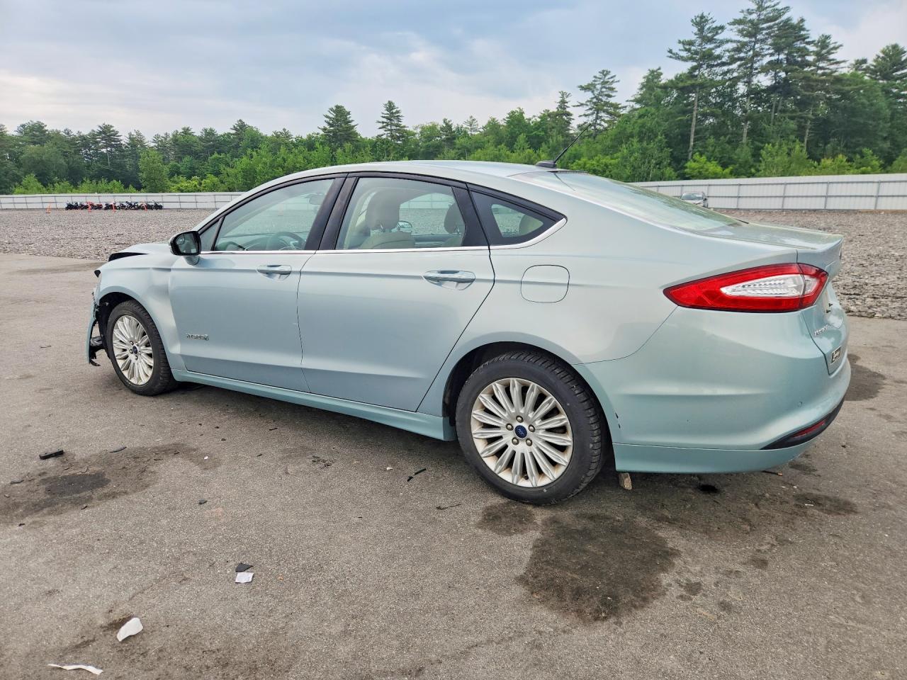 2014 Ford Fusion Se Hybrid Синий vin: 3FA6P0LU5ER288146