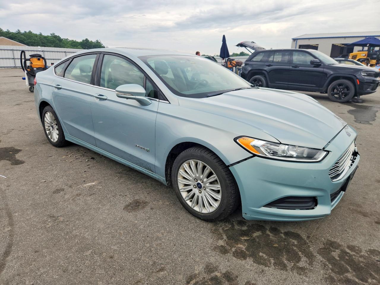 2014 Ford Fusion Se Hybrid Синий vin: 3FA6P0LU5ER288146