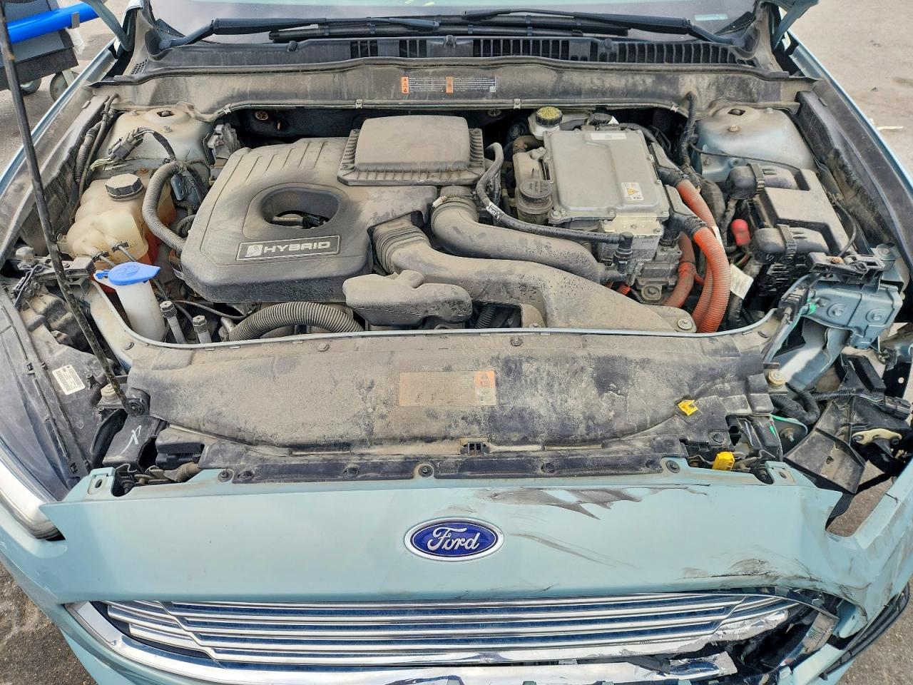 2014 Ford Fusion Se Hybrid Синий vin: 3FA6P0LU5ER288146