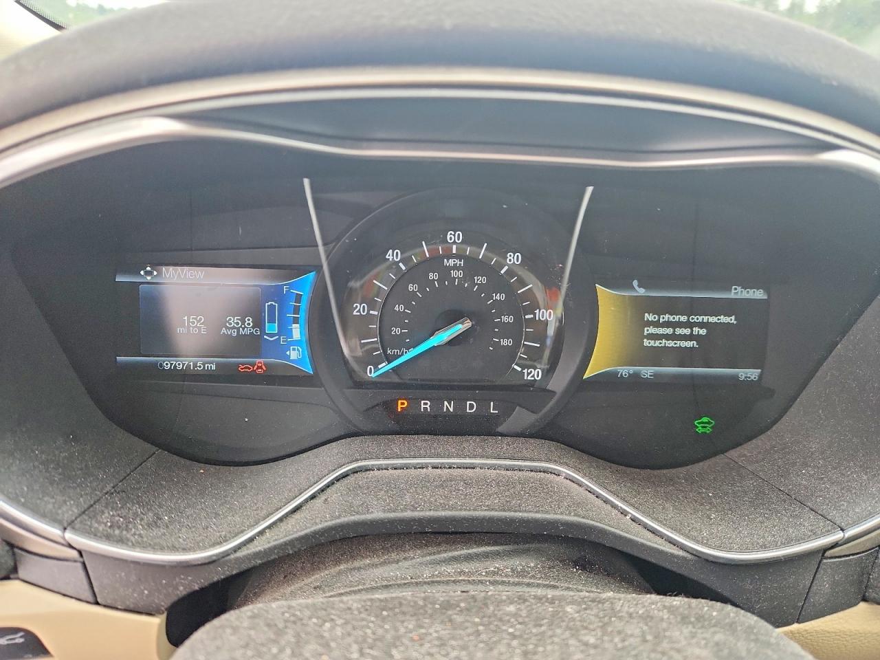 2014 Ford Fusion Se Hybrid Синий vin: 3FA6P0LU5ER288146