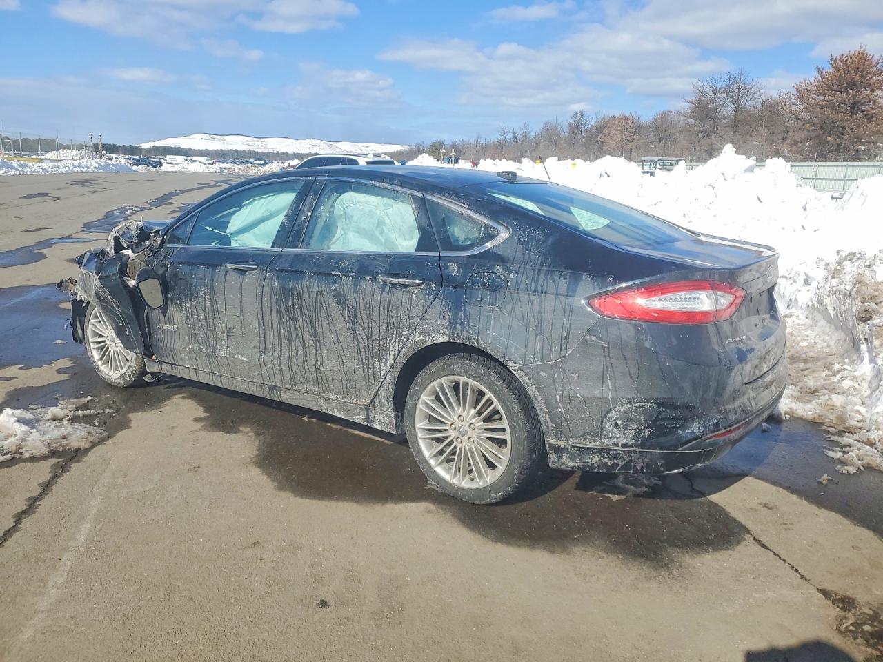 2014 Ford Fusion Se Hybrid Черный vin: 3FA6P0LU5ER295694