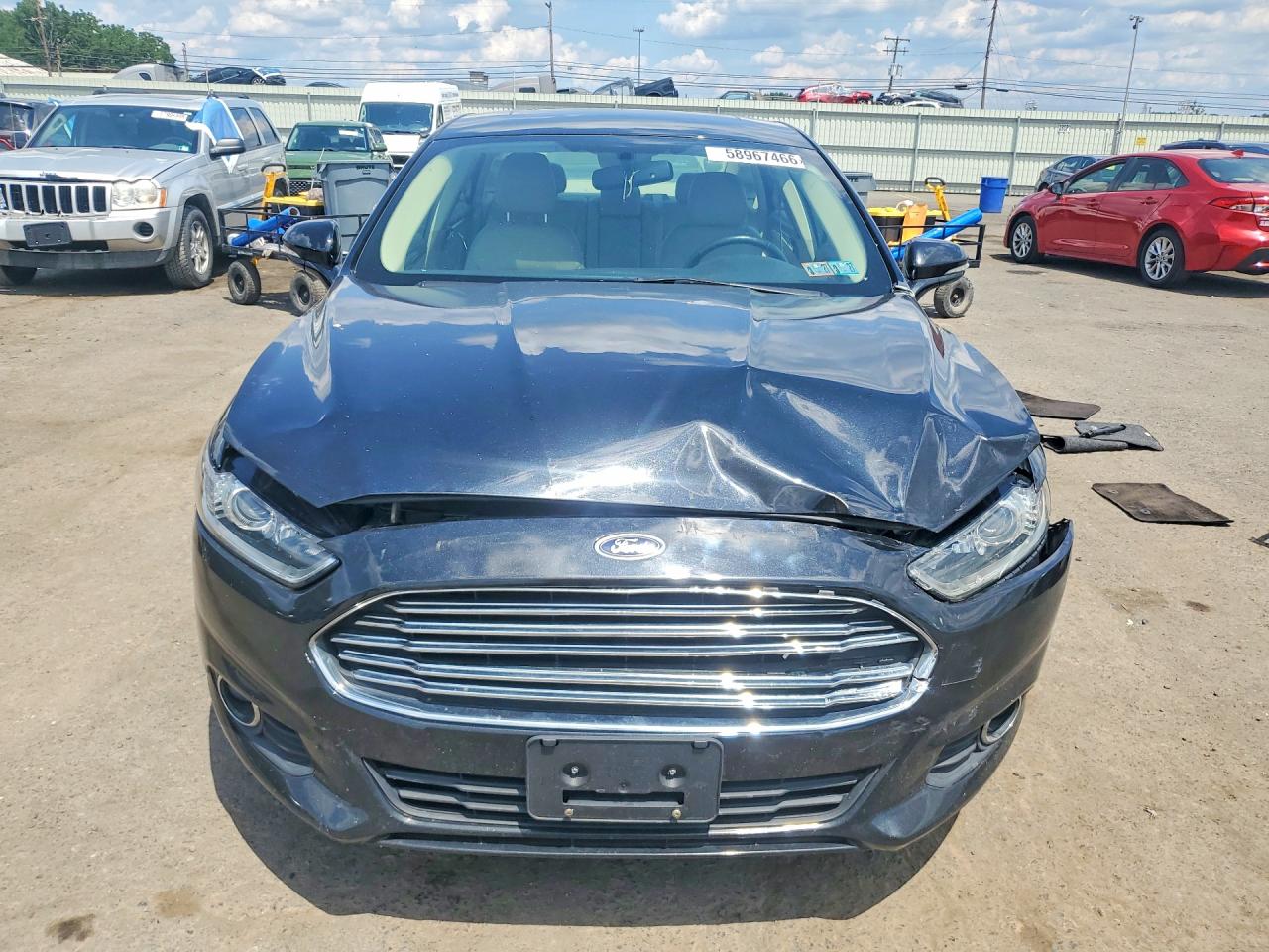 2014 Ford Fusion Se Hybrid Black vin: 3FA6P0LU5ER303518
