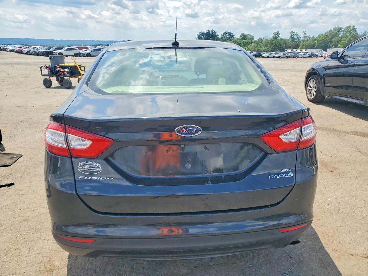 2014 Ford Fusion Se Hybrid Black vin: 3FA6P0LU5ER303518