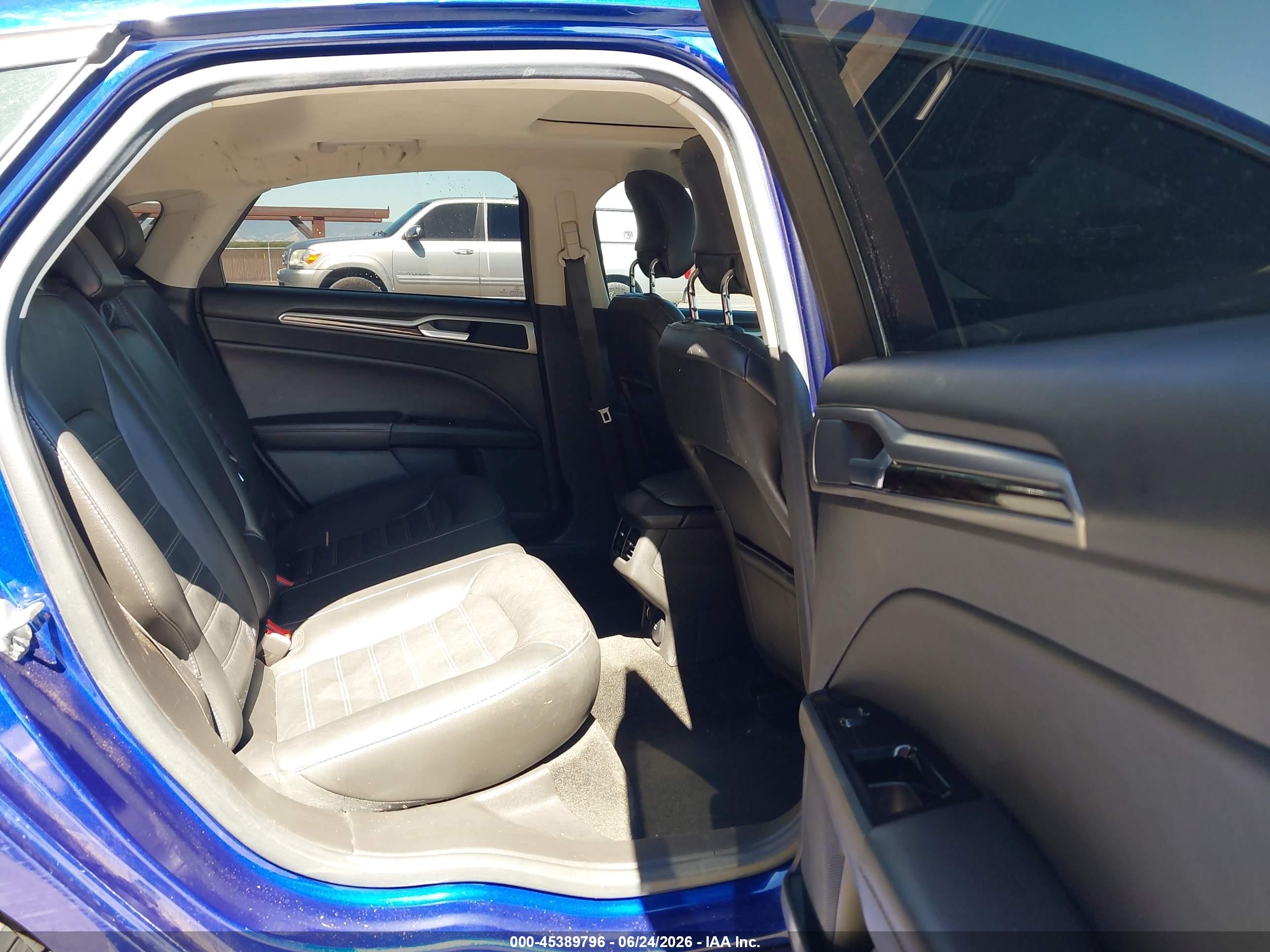 2014 Ford Fusion Hybrid Se Dark Blue vin: 3FA6P0LU5ER357854