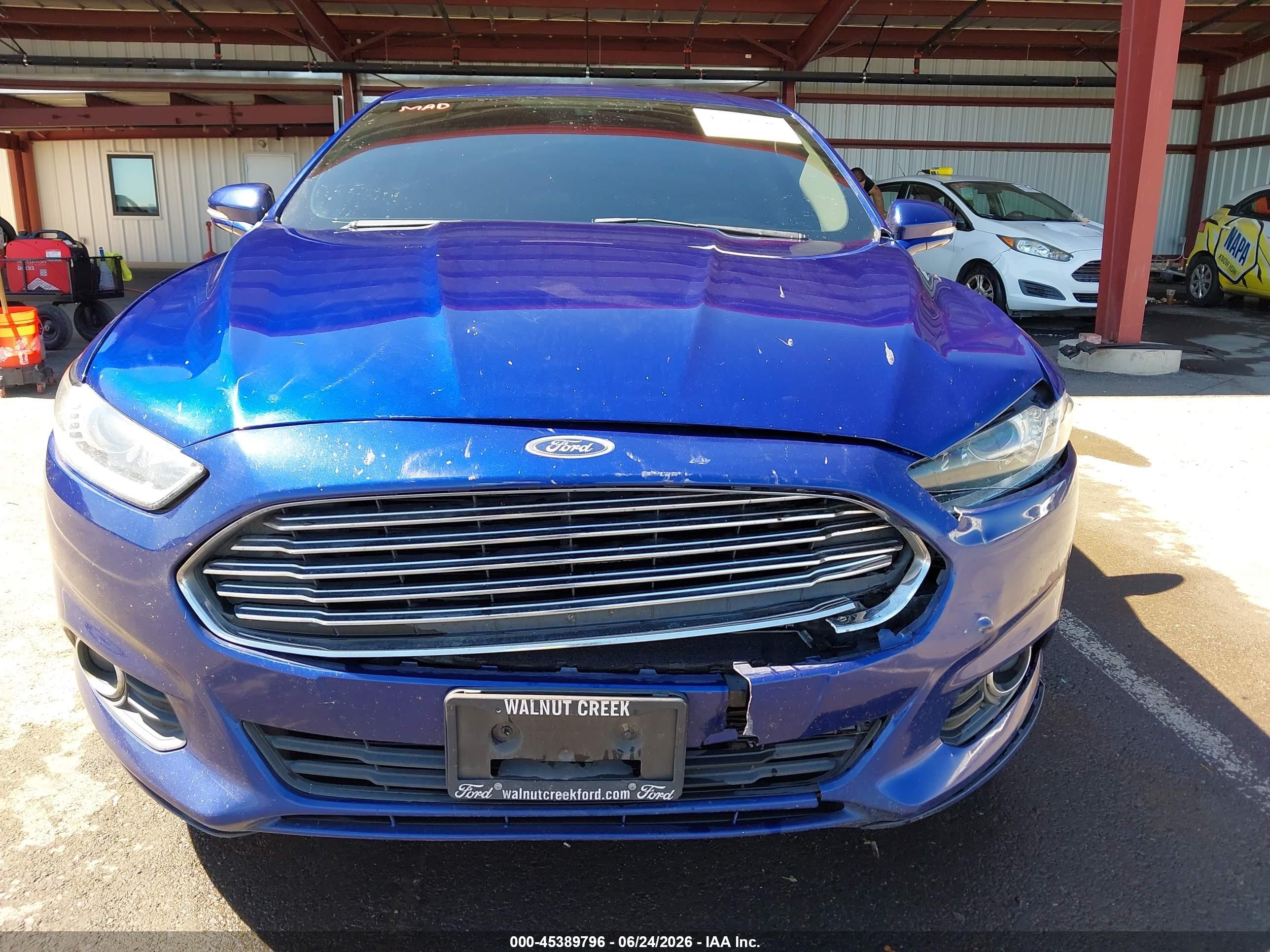 2014 Ford Fusion Hybrid Se Dark Blue vin: 3FA6P0LU5ER357854