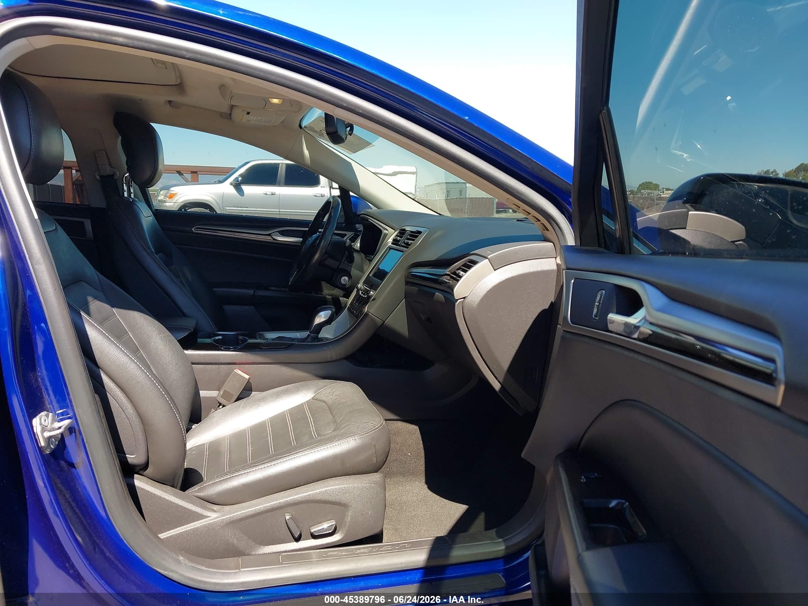 2014 Ford Fusion Hybrid Se Dark Blue vin: 3FA6P0LU5ER357854