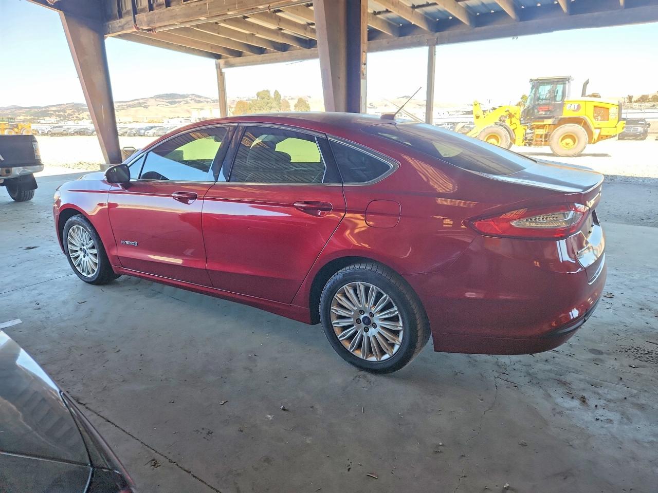 2014 Ford Fusion Se Hybrid Red vin: 3FA6P0LU5ER366957