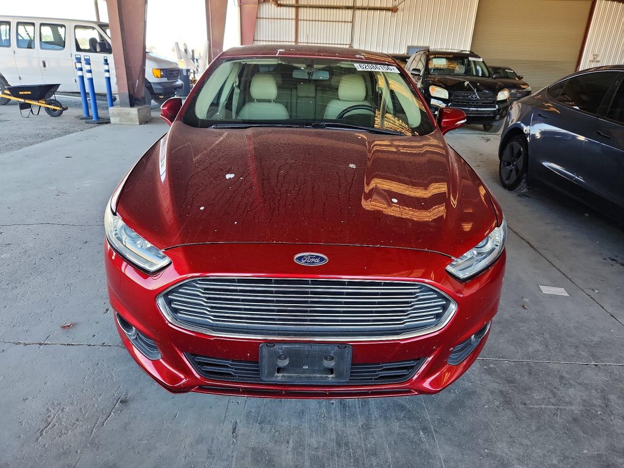 2014 Ford Fusion Se Hybrid Red vin: 3FA6P0LU5ER366957