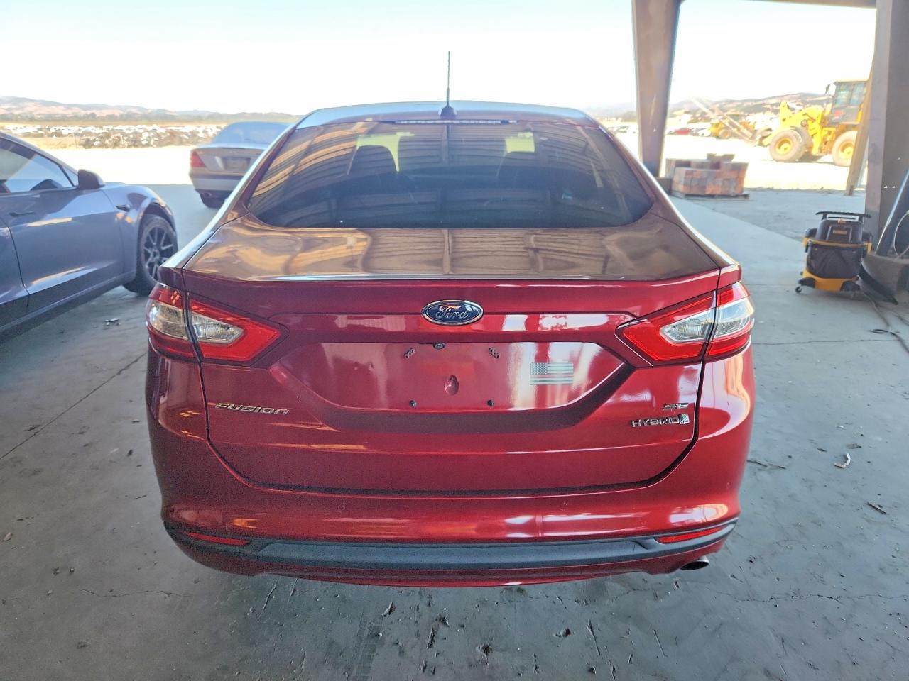 2014 Ford Fusion Se Hybrid Red vin: 3FA6P0LU5ER366957