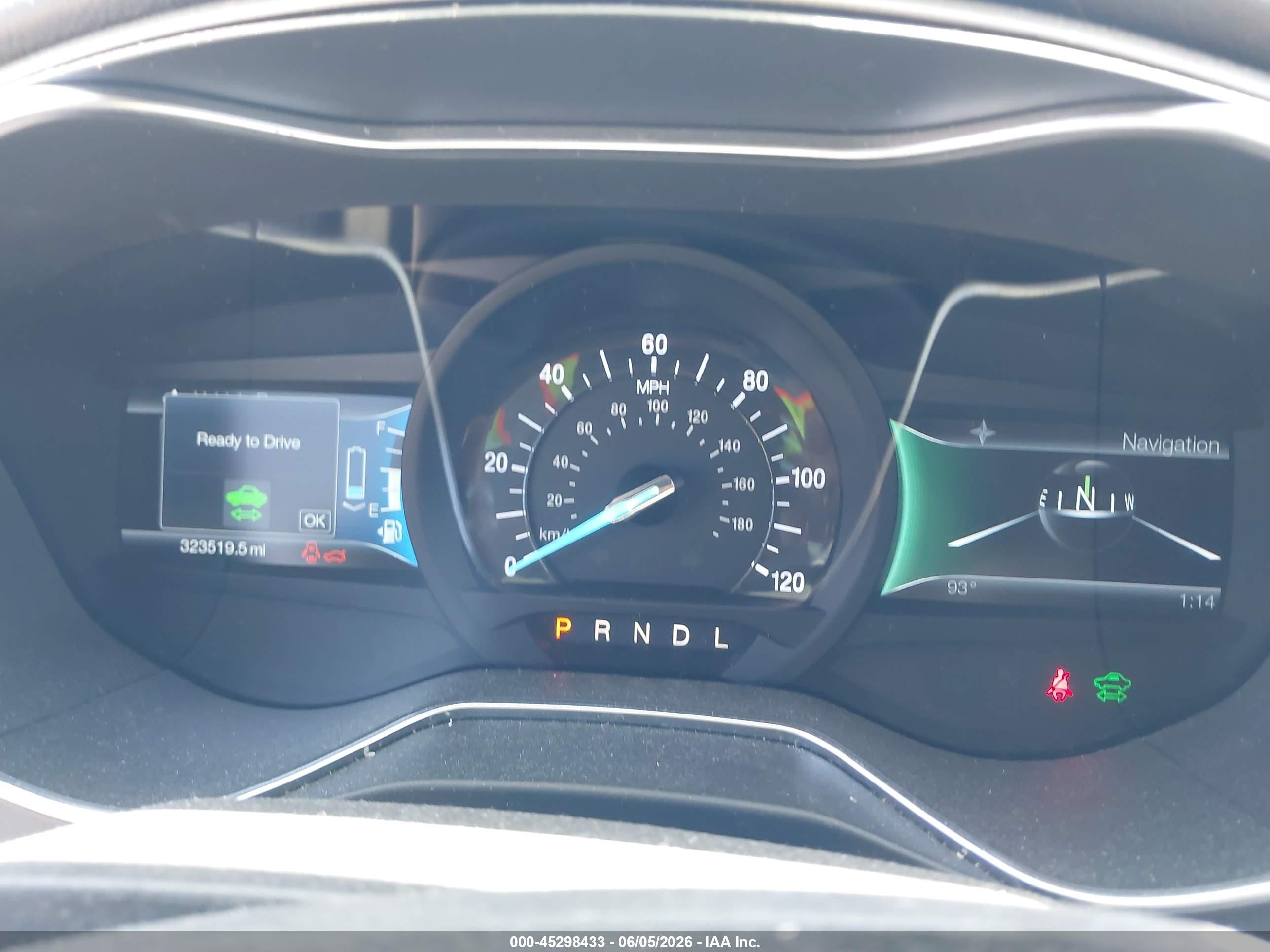 2014 Ford Fusion Hybrid Se White vin: 3FA6P0LU5ER379823