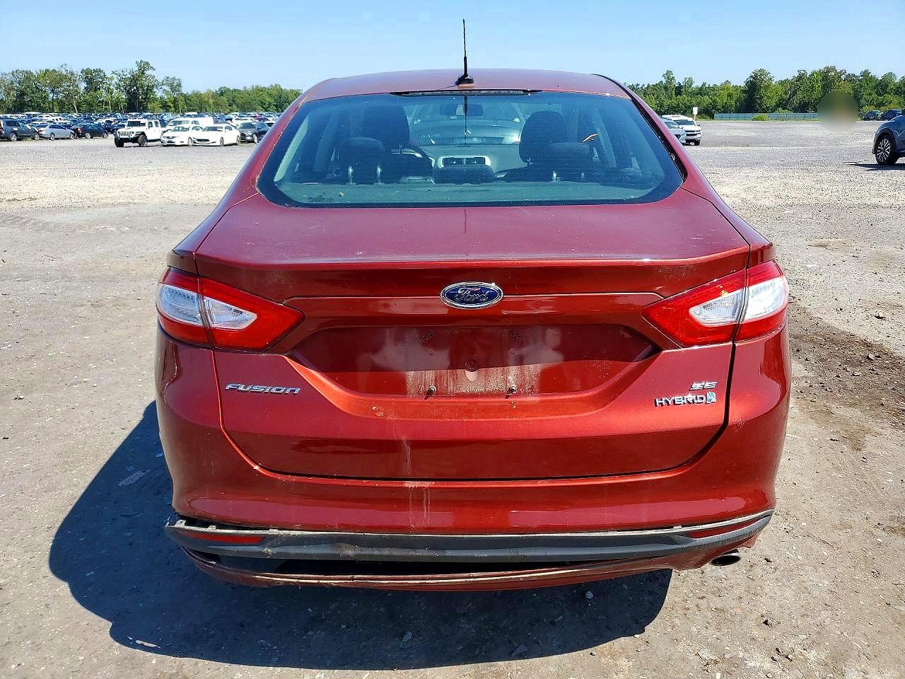 2014 Ford Fusion Se Hybrid Brown vin: 3FA6P0LU5ER387534
