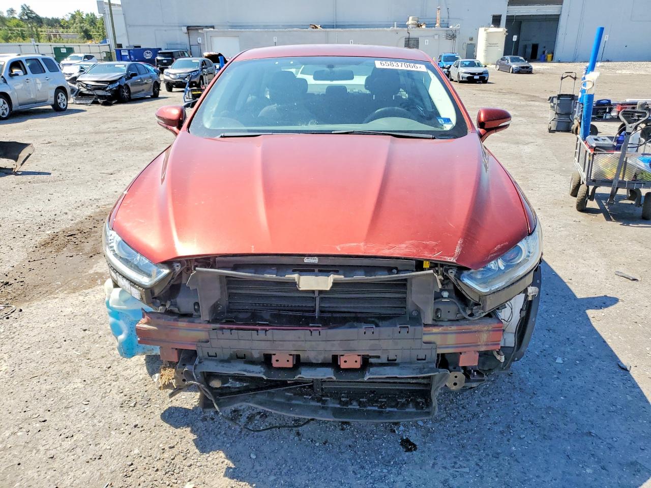 2014 Ford Fusion Se Hybrid Brown vin: 3FA6P0LU5ER387534