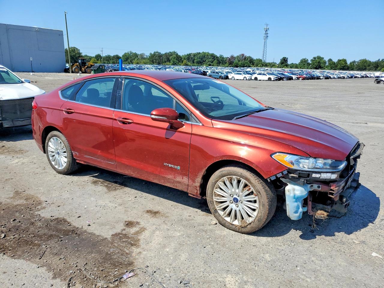 2014 Ford Fusion Se Hybrid Brown vin: 3FA6P0LU5ER387534
