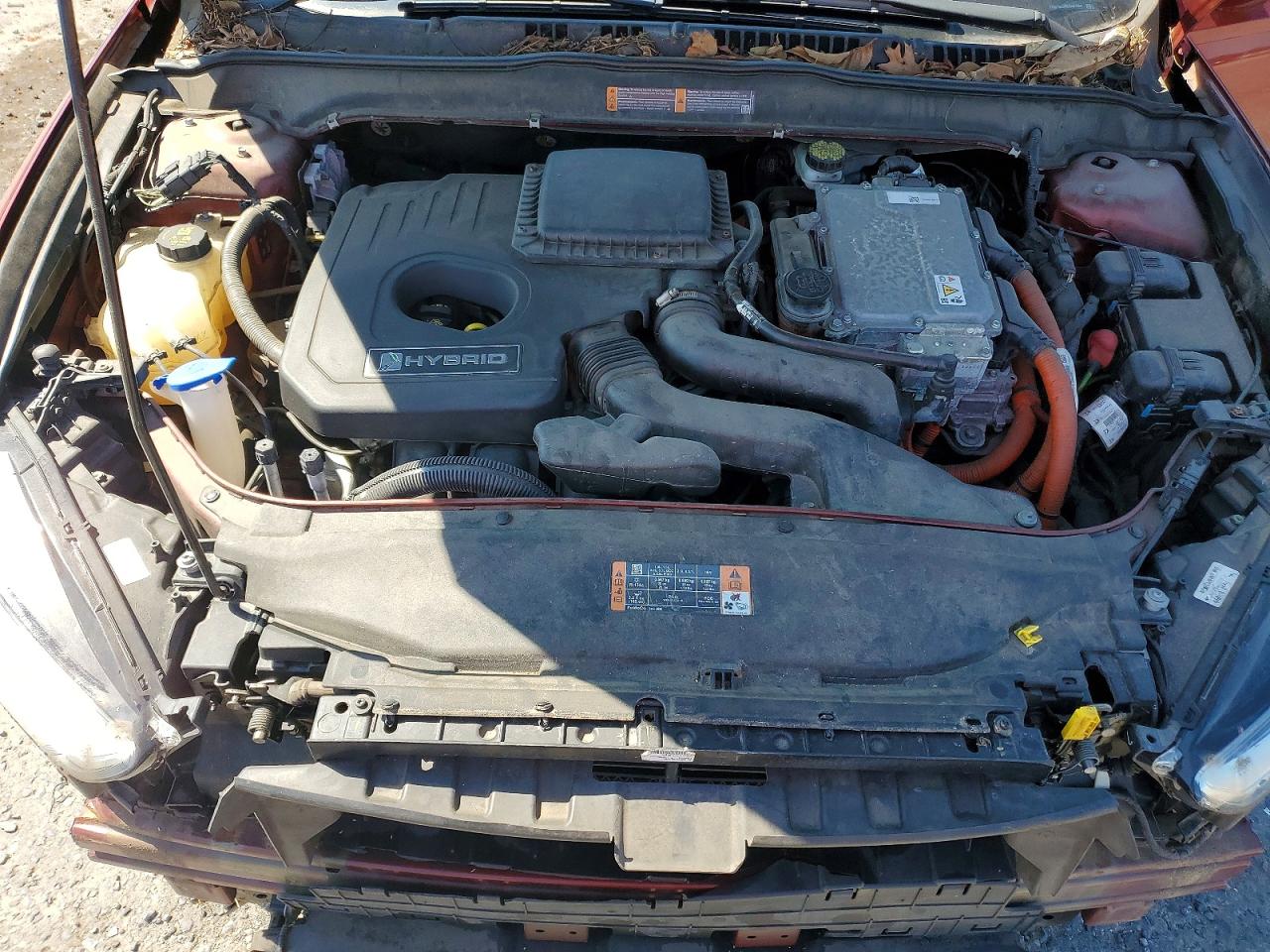 2014 Ford Fusion Se Hybrid Brown vin: 3FA6P0LU5ER387534