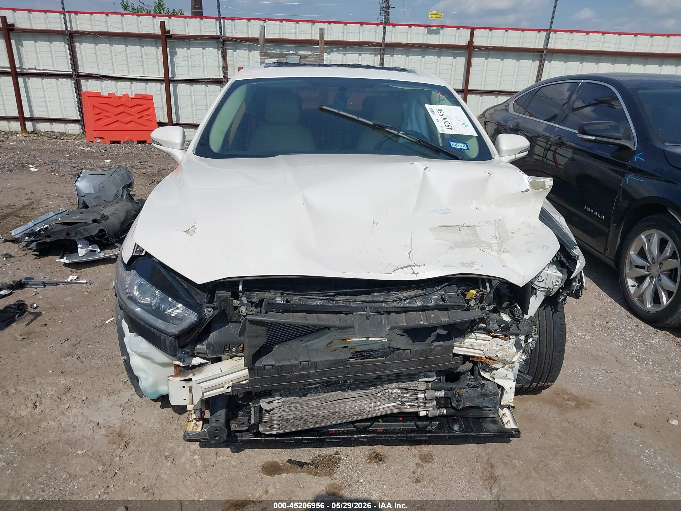 2015 Ford Fusion Hybrid Se White vin: 3FA6P0LU5FR181745