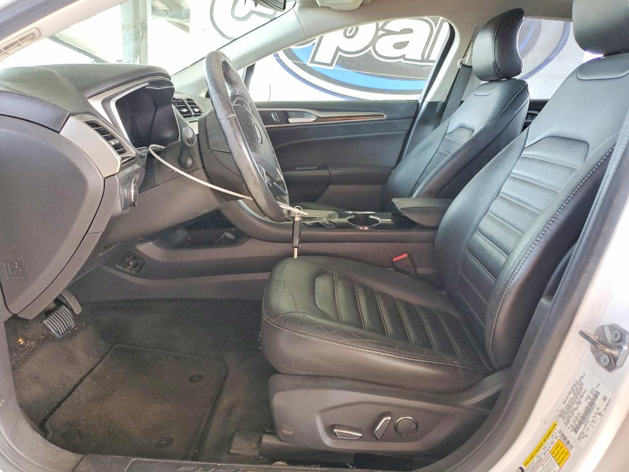 2015 Ford Fusion Se Hybrid White vin: 3FA6P0LU5FR253575