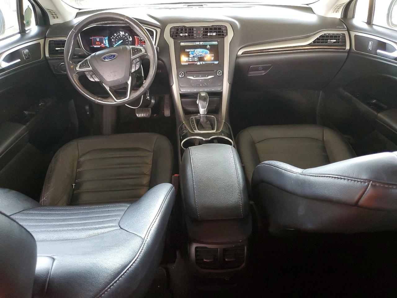 2015 Ford Fusion Se Hybrid White vin: 3FA6P0LU5FR253575