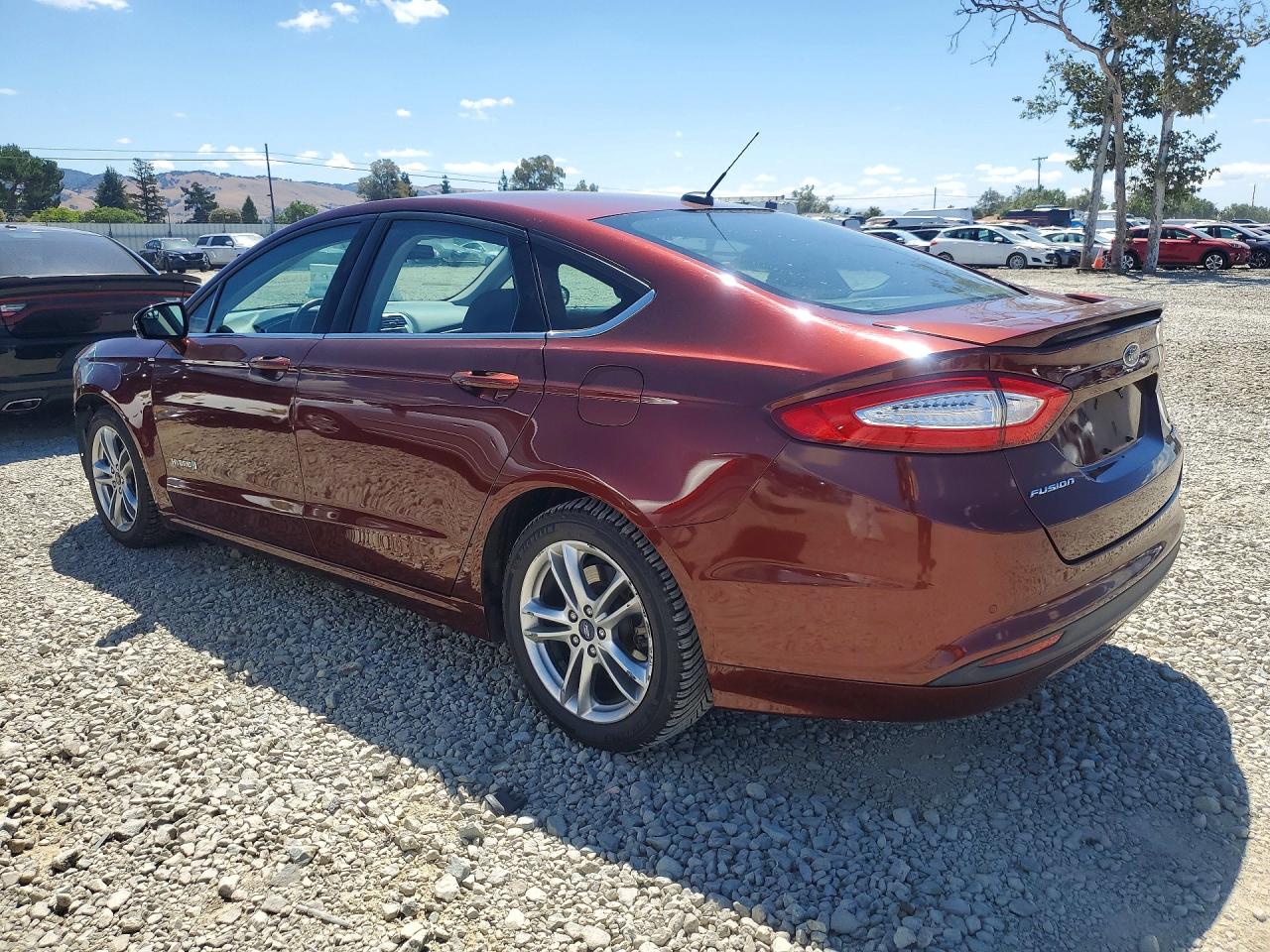 2016 Ford Fusion Se Hybrid Burgundy vin: 3FA6P0LU5GR196344