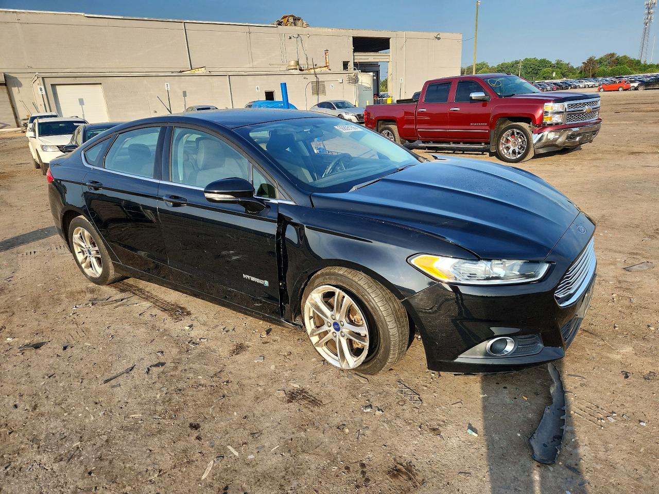 2016 Ford Fusion Se Hybrid Black vin: 3FA6P0LU5GR349367