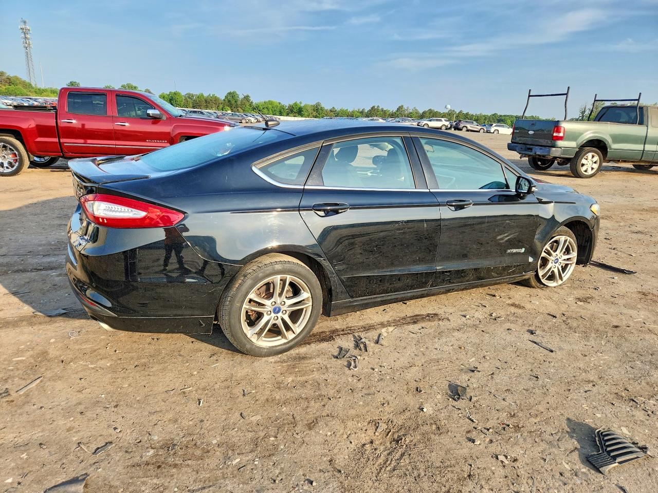 2016 Ford Fusion Se Hybrid Black vin: 3FA6P0LU5GR349367