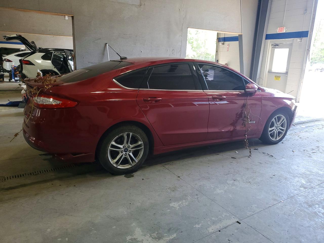 2016 Ford Fusion Se Hybrid Red vin: 3FA6P0LU5GR364970