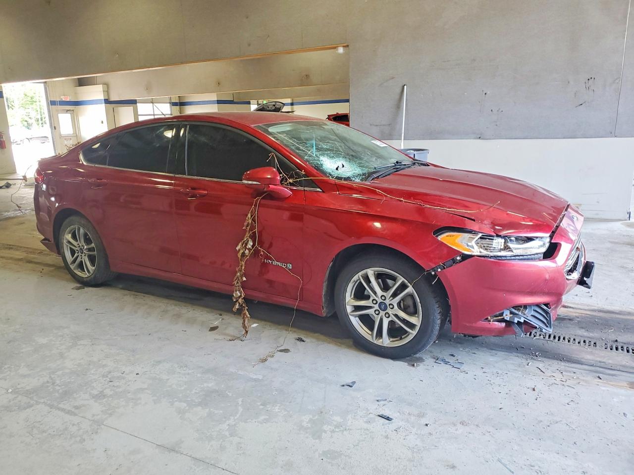 2016 Ford Fusion Se Hybrid Red vin: 3FA6P0LU5GR364970