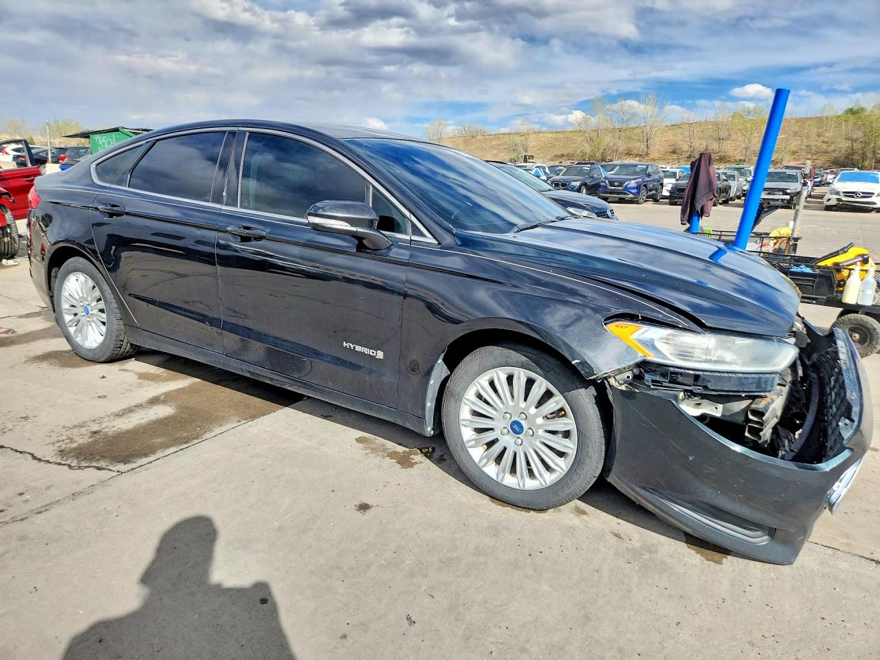 2013 Ford Fusion Se Hybrid Черный vin: 3FA6P0LU6DR146953
