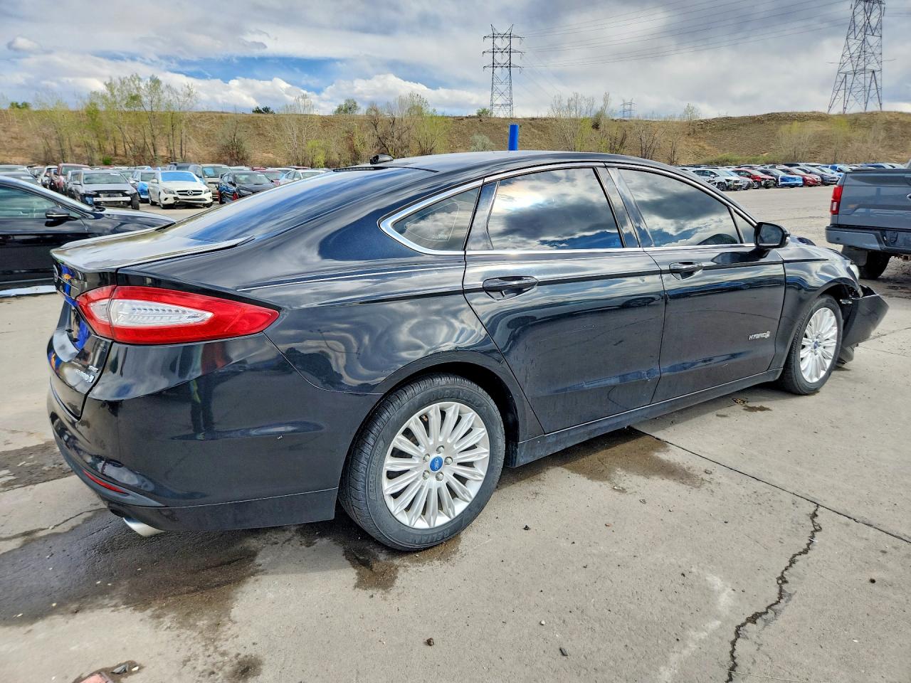 2013 Ford Fusion Se Hybrid Черный vin: 3FA6P0LU6DR146953