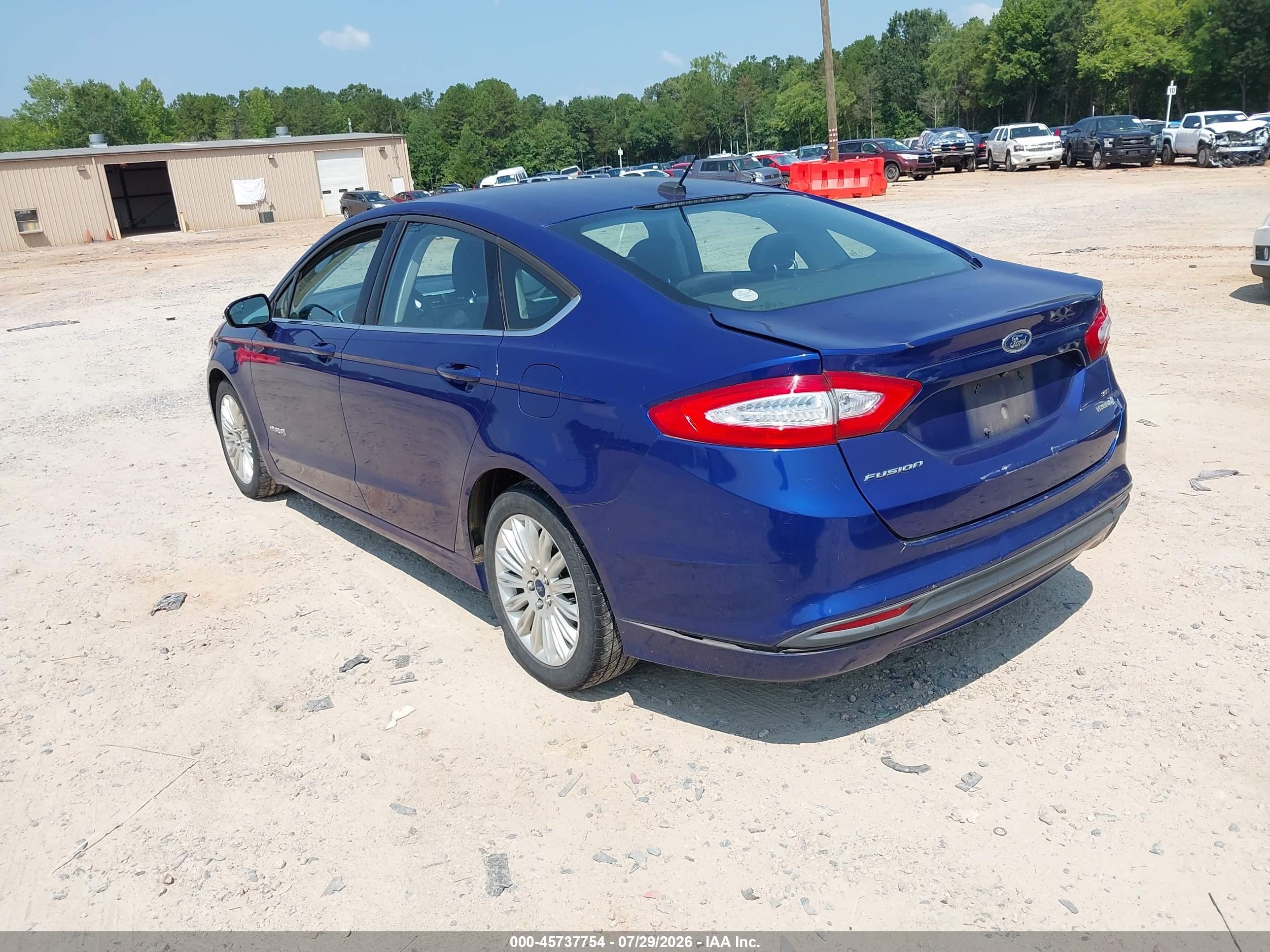 2013 Ford Fusion Hybrid Se Синий vin: 3FA6P0LU6DR219593