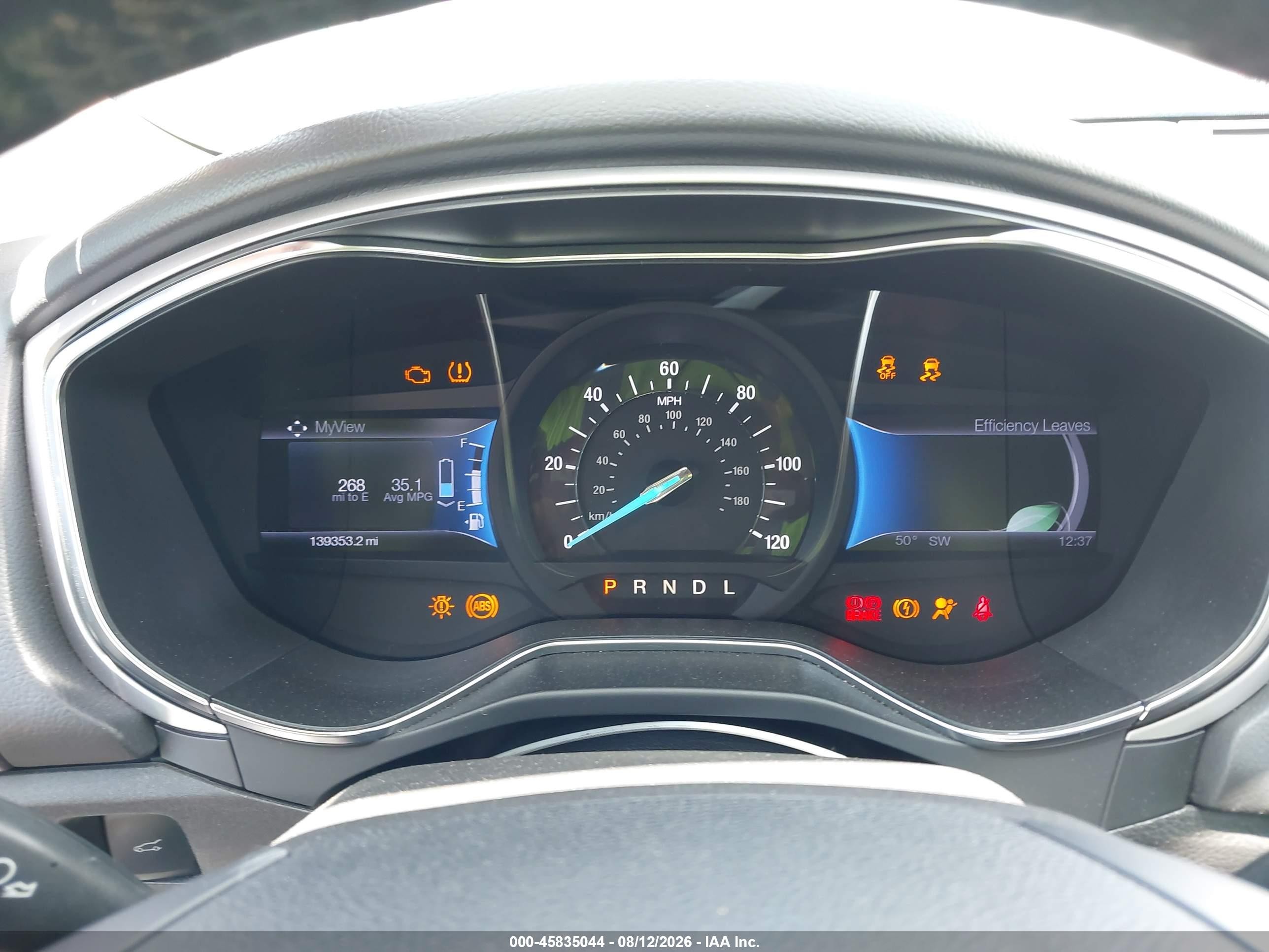 2013 Ford Fusion Hybrid Se Синий vin: 3FA6P0LU6DR227404