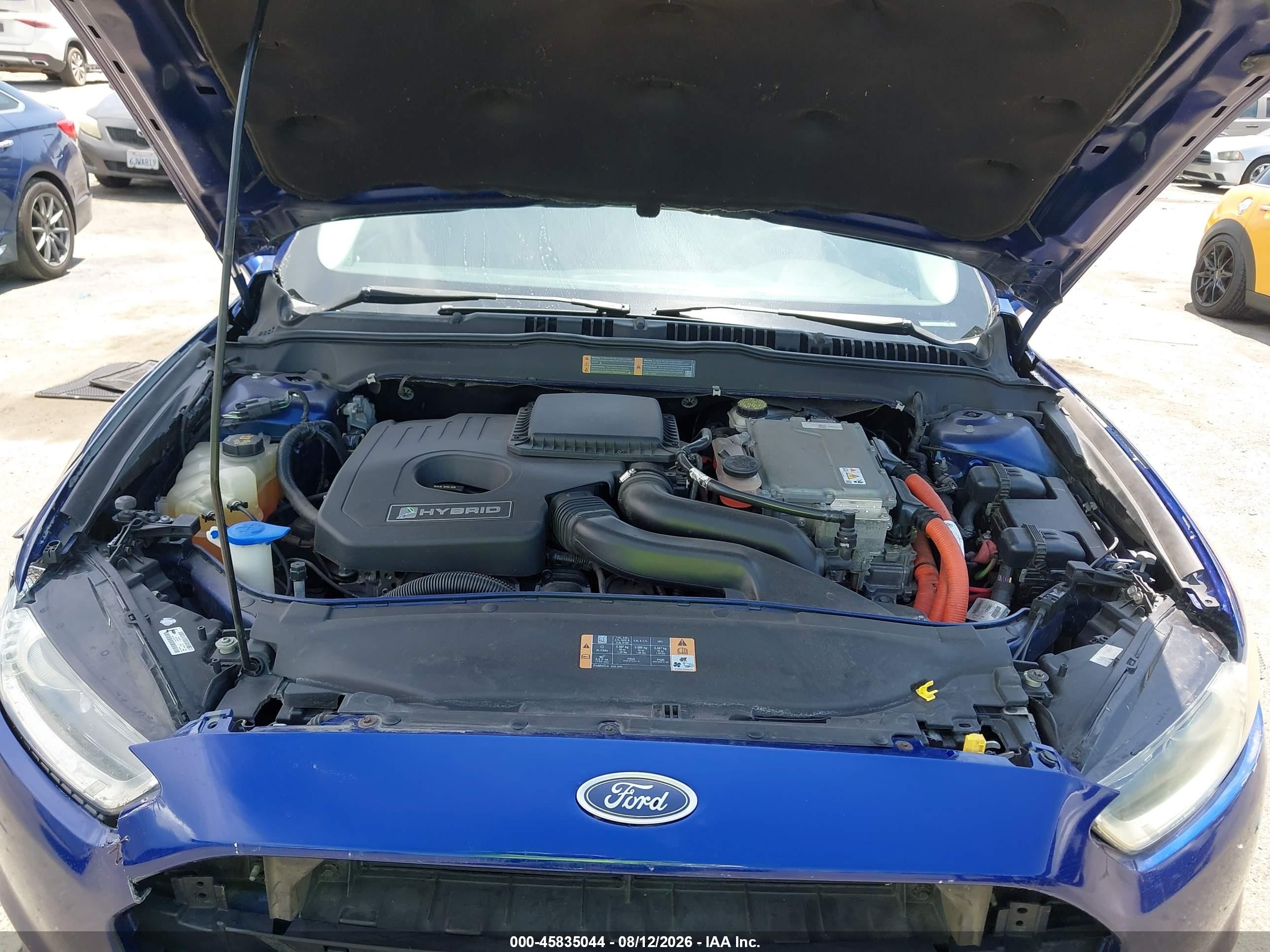 2013 Ford Fusion Hybrid Se Синий vin: 3FA6P0LU6DR227404