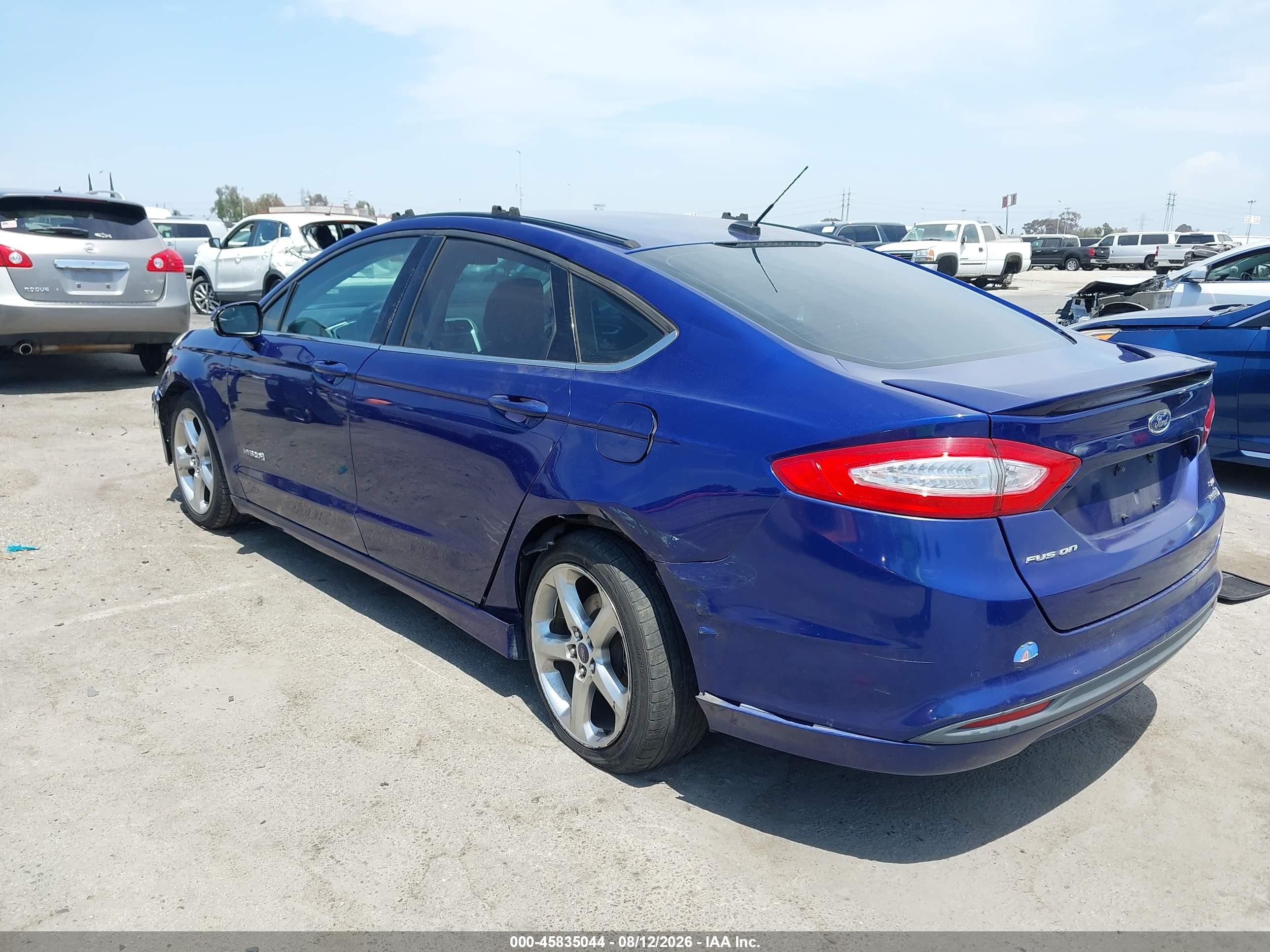 2013 Ford Fusion Hybrid Se Синий vin: 3FA6P0LU6DR227404