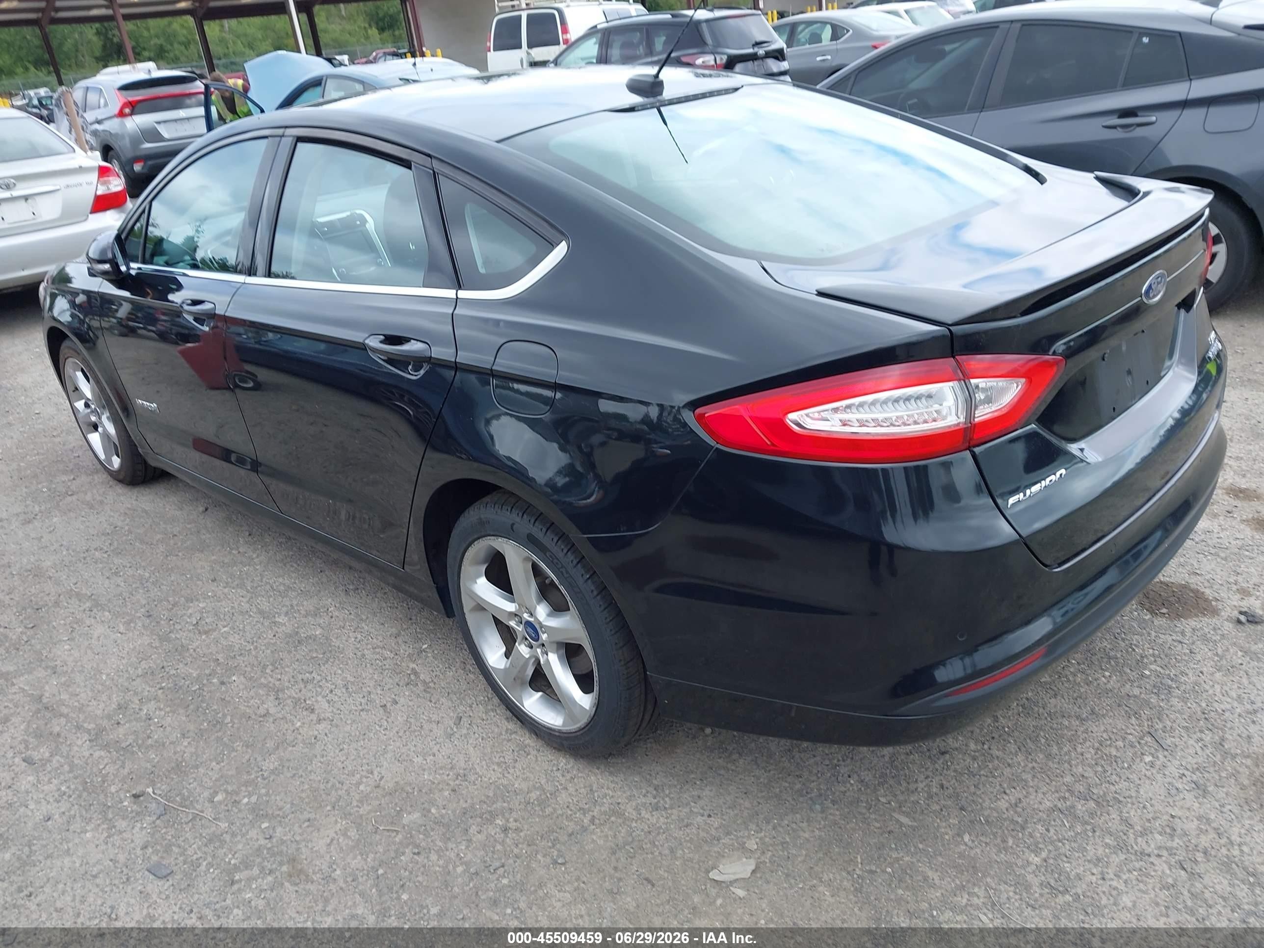 2013 Ford Fusion Hybrid Se Black vin: 3FA6P0LU6DR254778