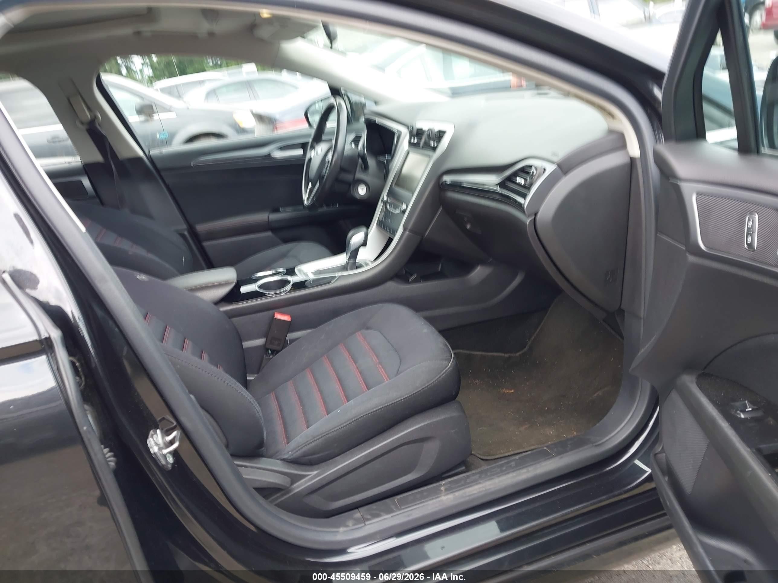 2013 Ford Fusion Hybrid Se Black vin: 3FA6P0LU6DR254778