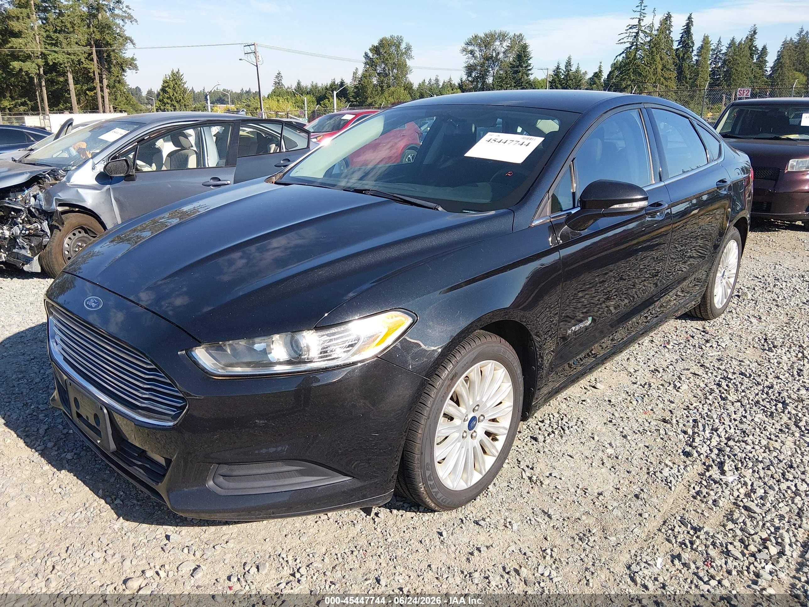 2013 Ford Fusion Hybrid Se Black vin: 3FA6P0LU6DR283164