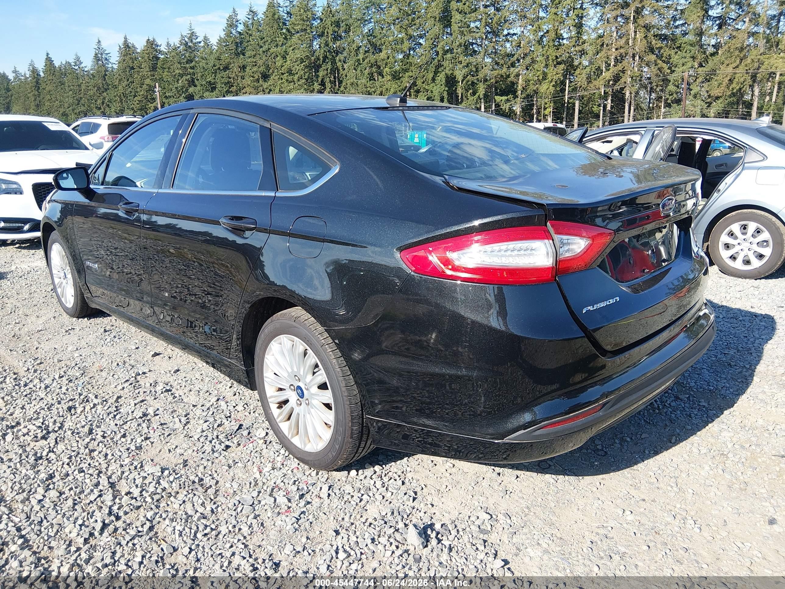 2013 Ford Fusion Hybrid Se Black vin: 3FA6P0LU6DR283164