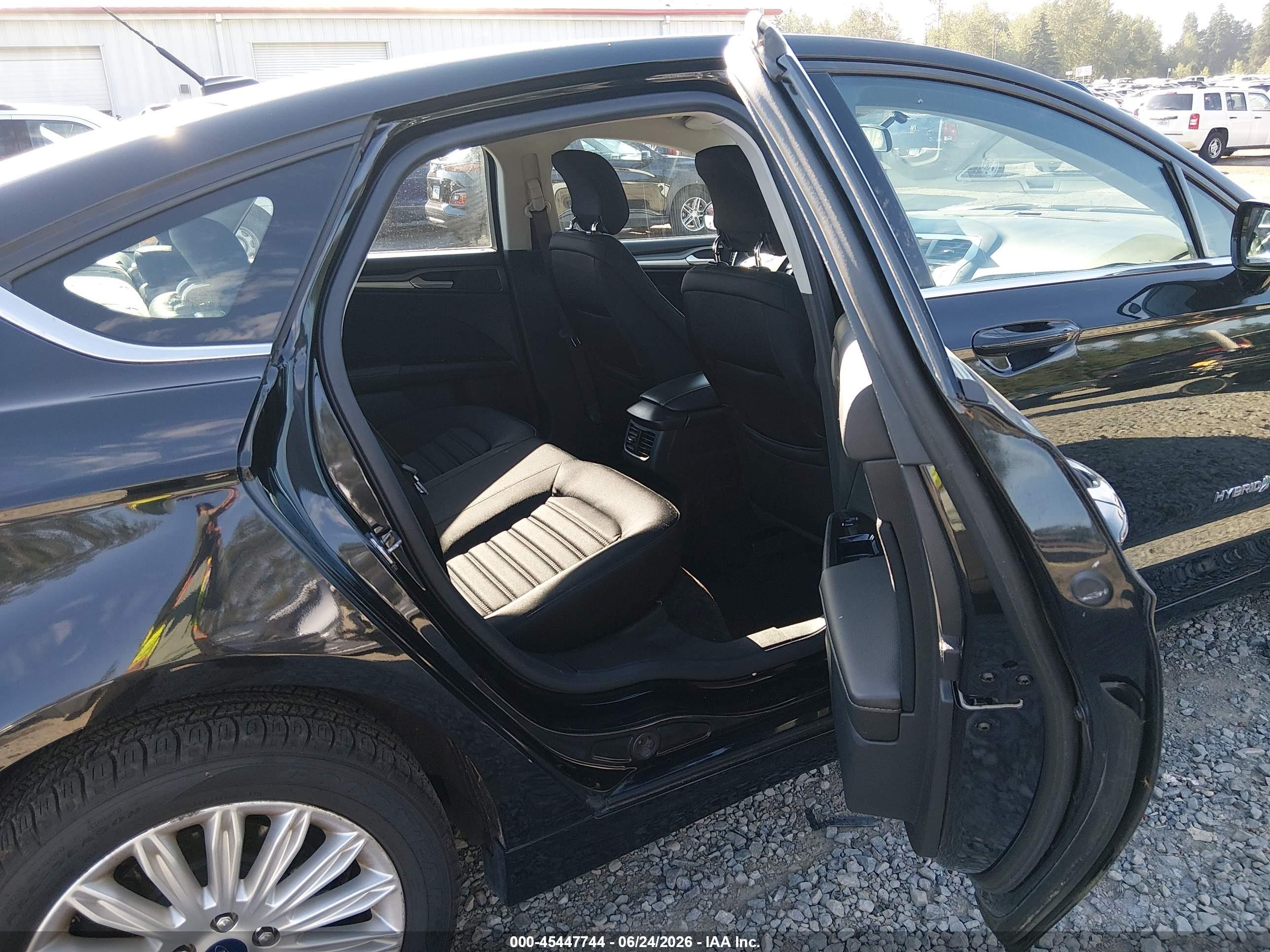 2013 Ford Fusion Hybrid Se Black vin: 3FA6P0LU6DR283164