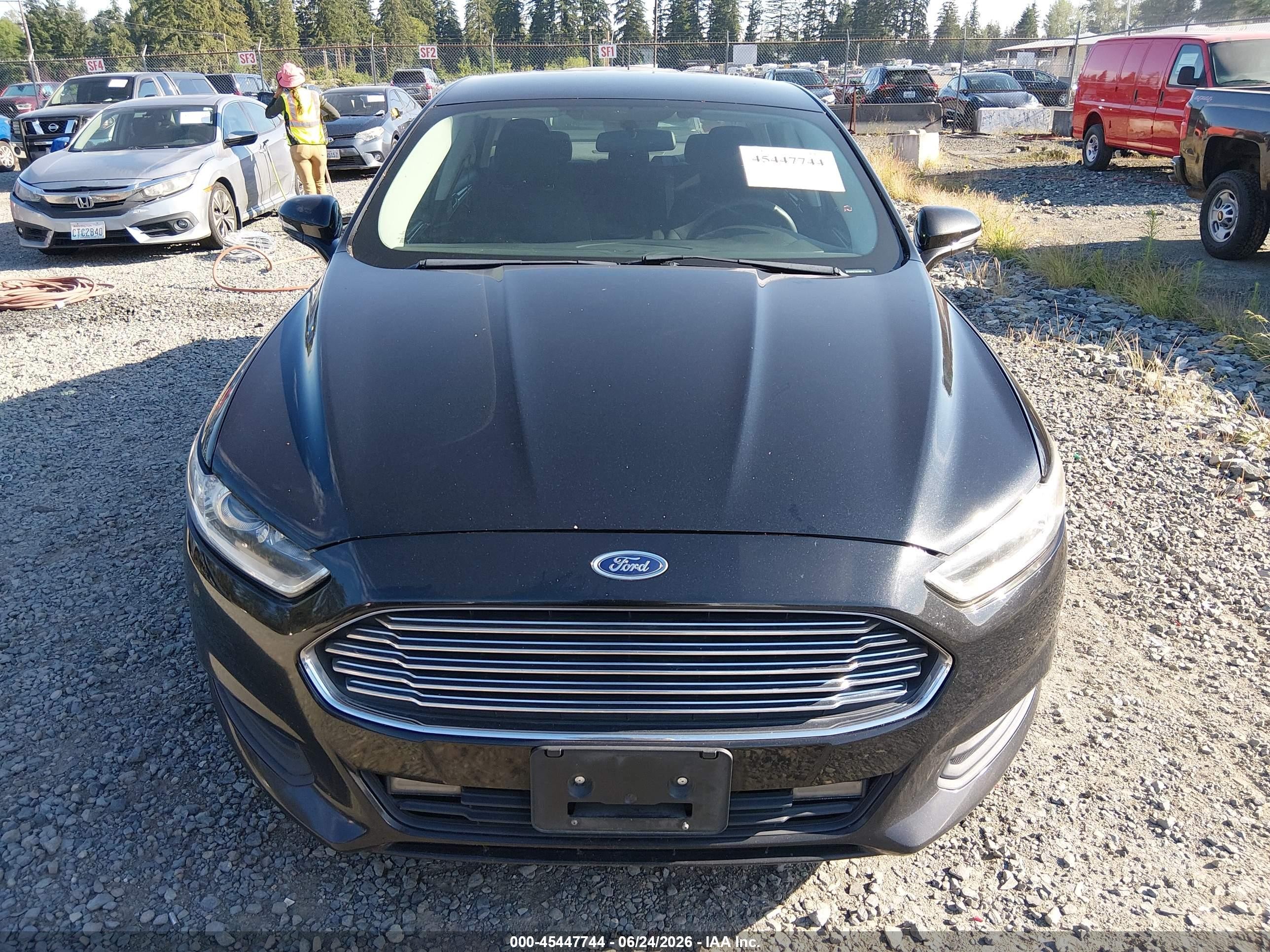 2013 Ford Fusion Hybrid Se Black vin: 3FA6P0LU6DR283164