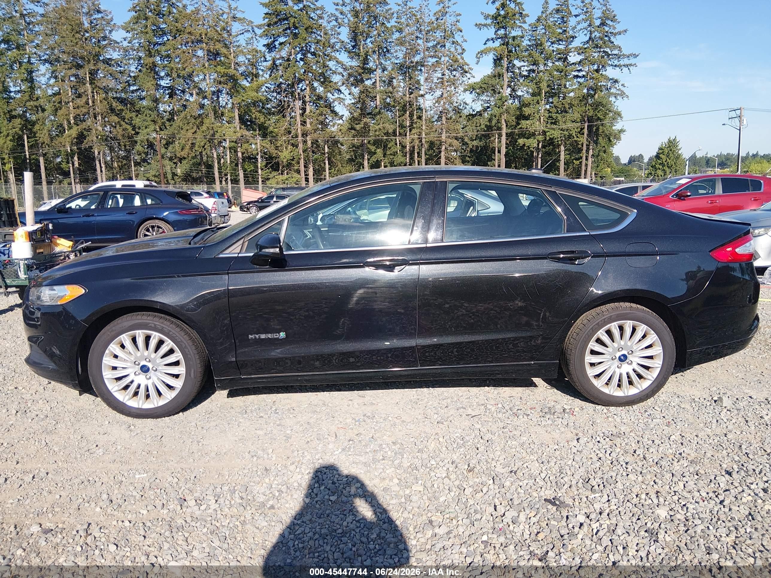 2013 Ford Fusion Hybrid Se Black vin: 3FA6P0LU6DR283164